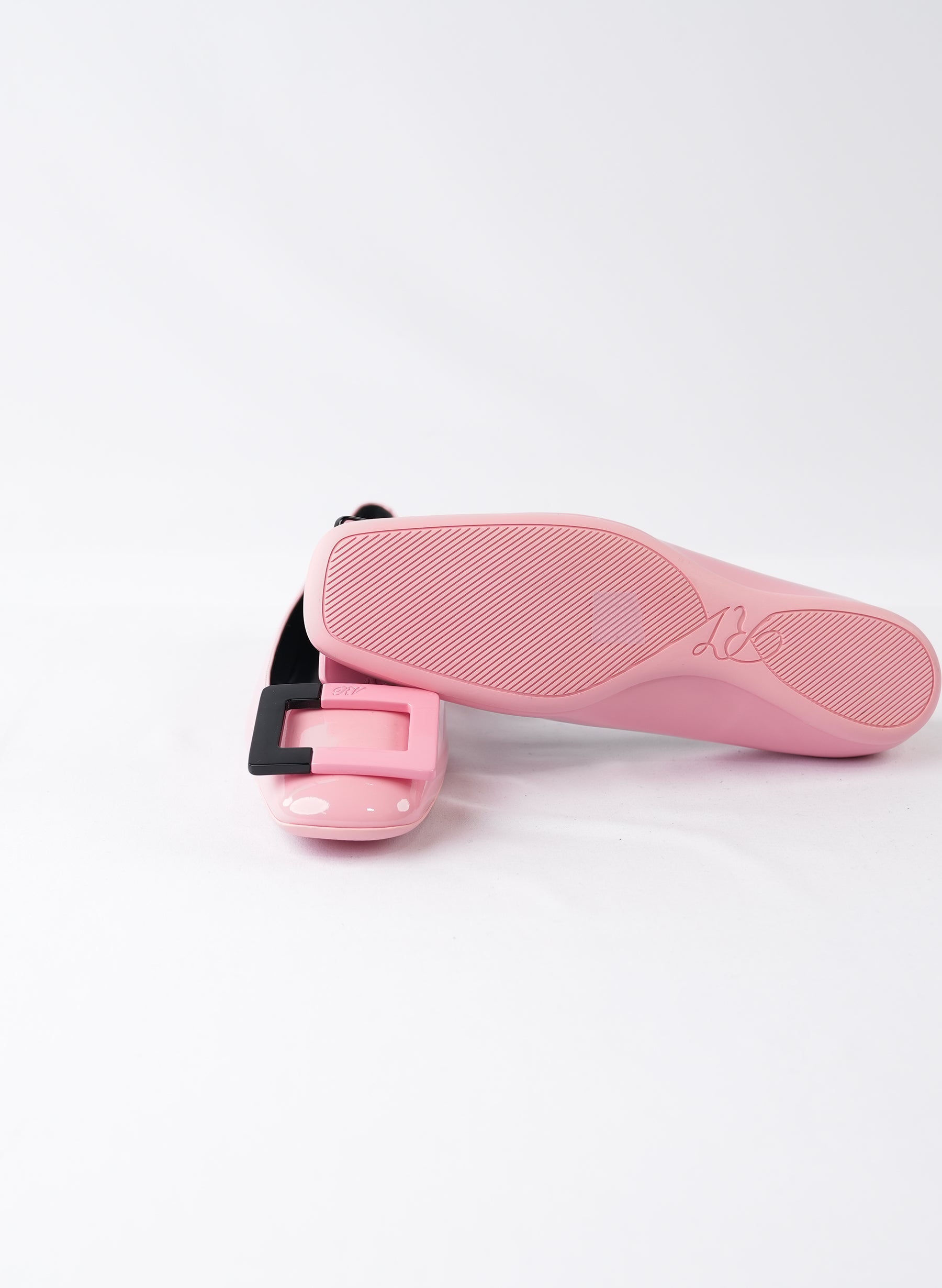 Ballerines bicolores à boucle Roger Vivier