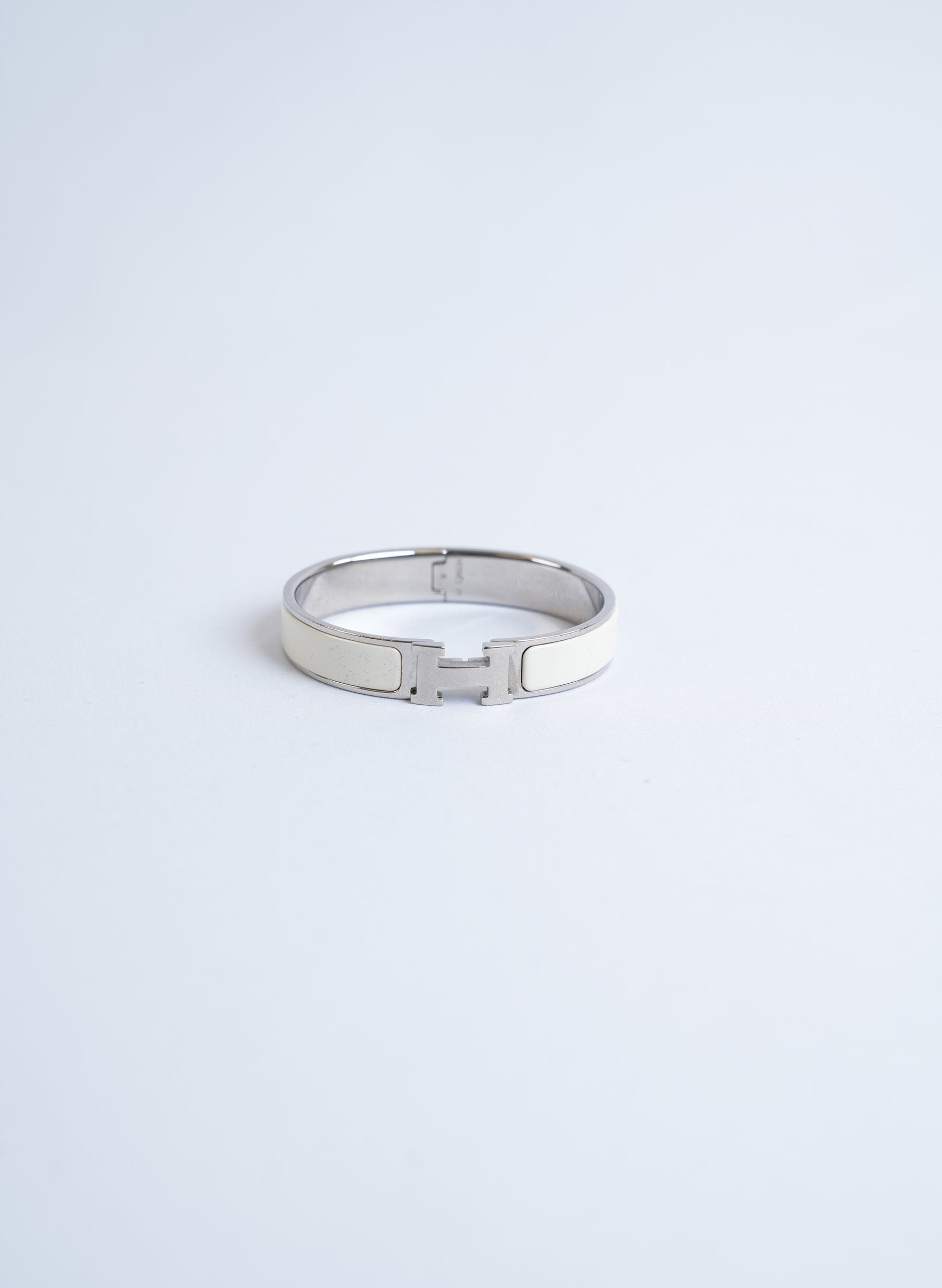 Bracelet Hermès Clic H blanc