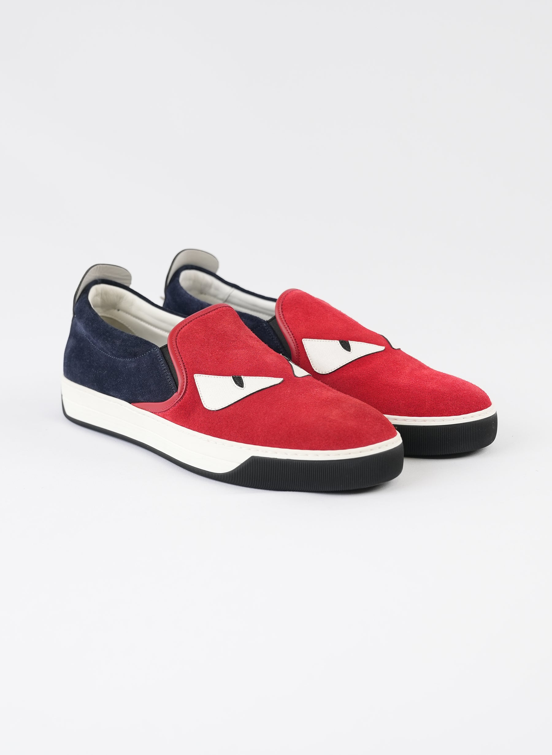Baskets Fendi Red Monster Slip On