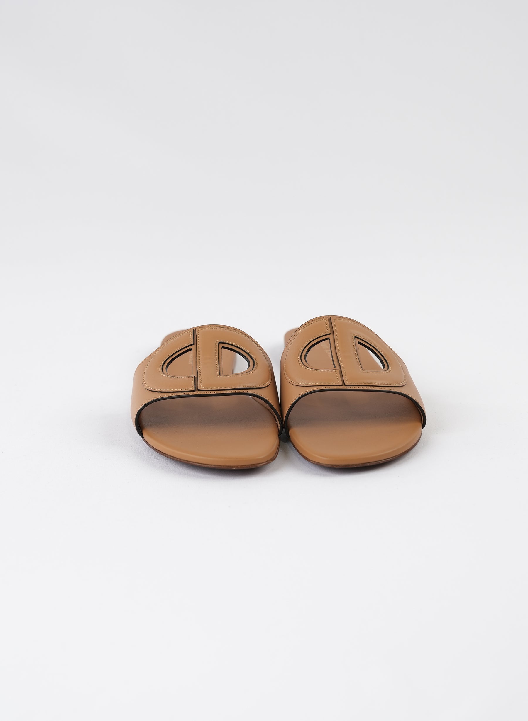 Christian Dior D-Club Camel Mules