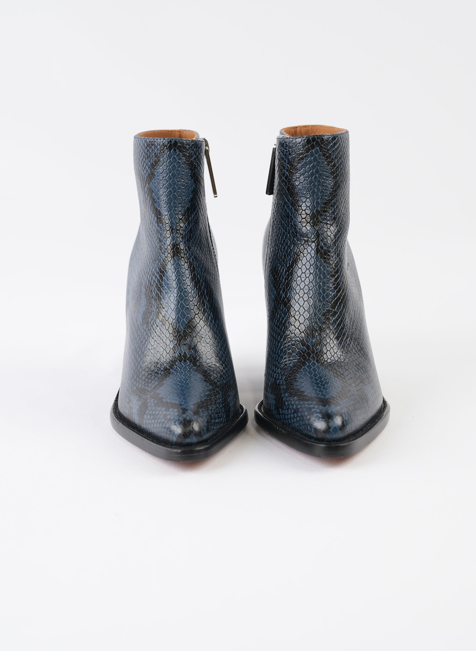 Bottines Chloé bleues Rylee à motif embossé