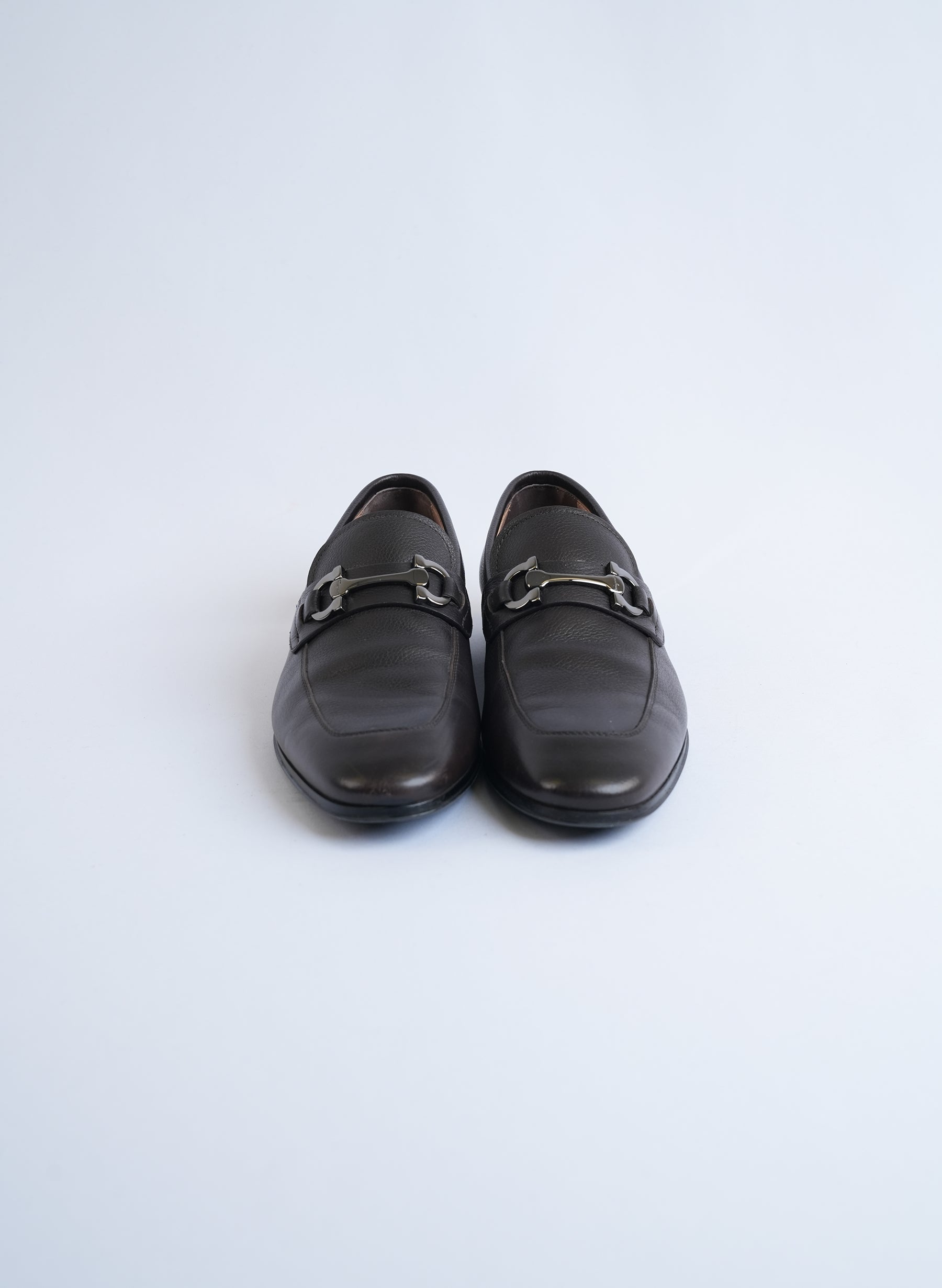 Mocassins en cuir galet hickory Salvatore Ferragamo