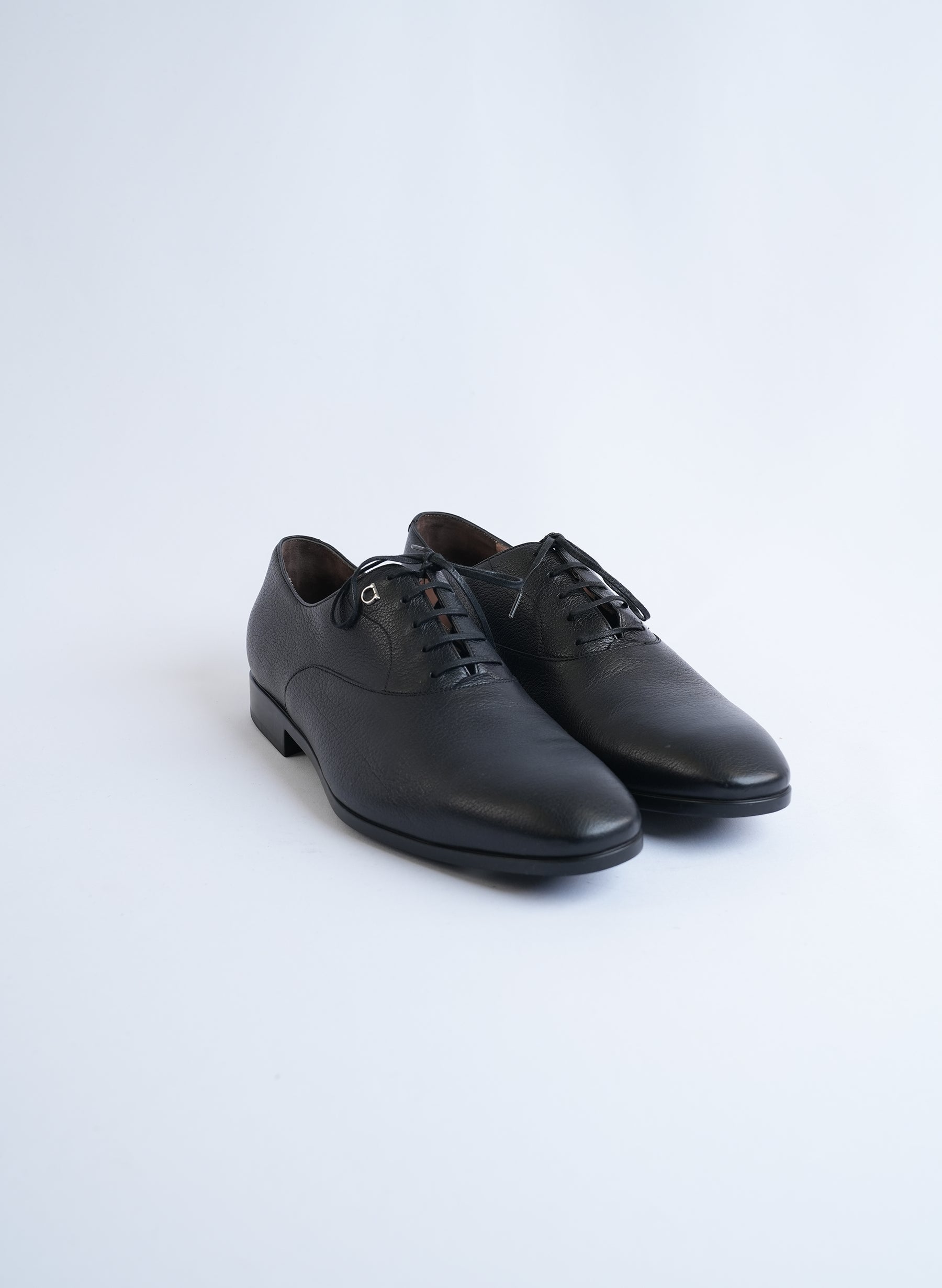 Oxford en cuir noir Salvatore Ferragamo