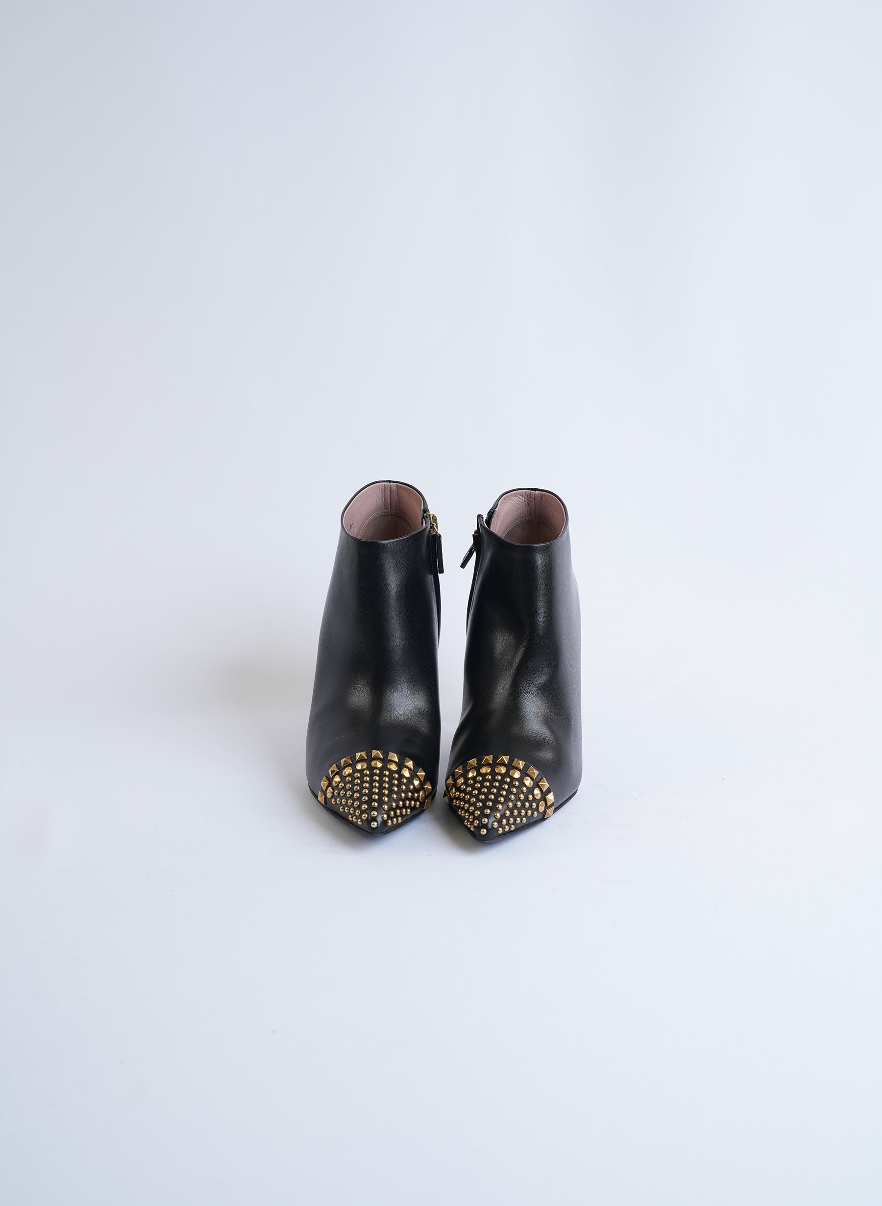 Bottes Gucci en cuir noir