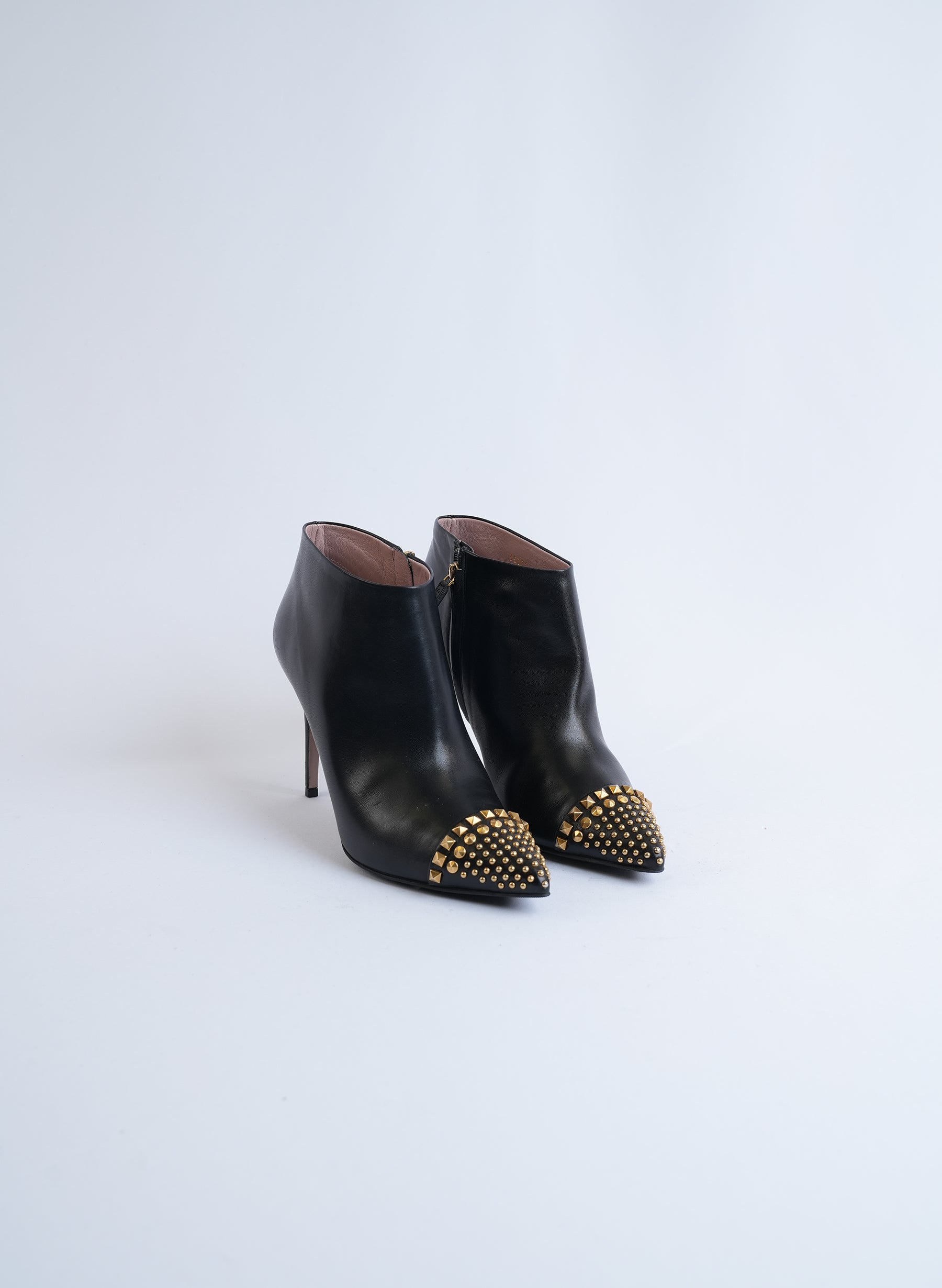 Bottes Gucci en cuir noir