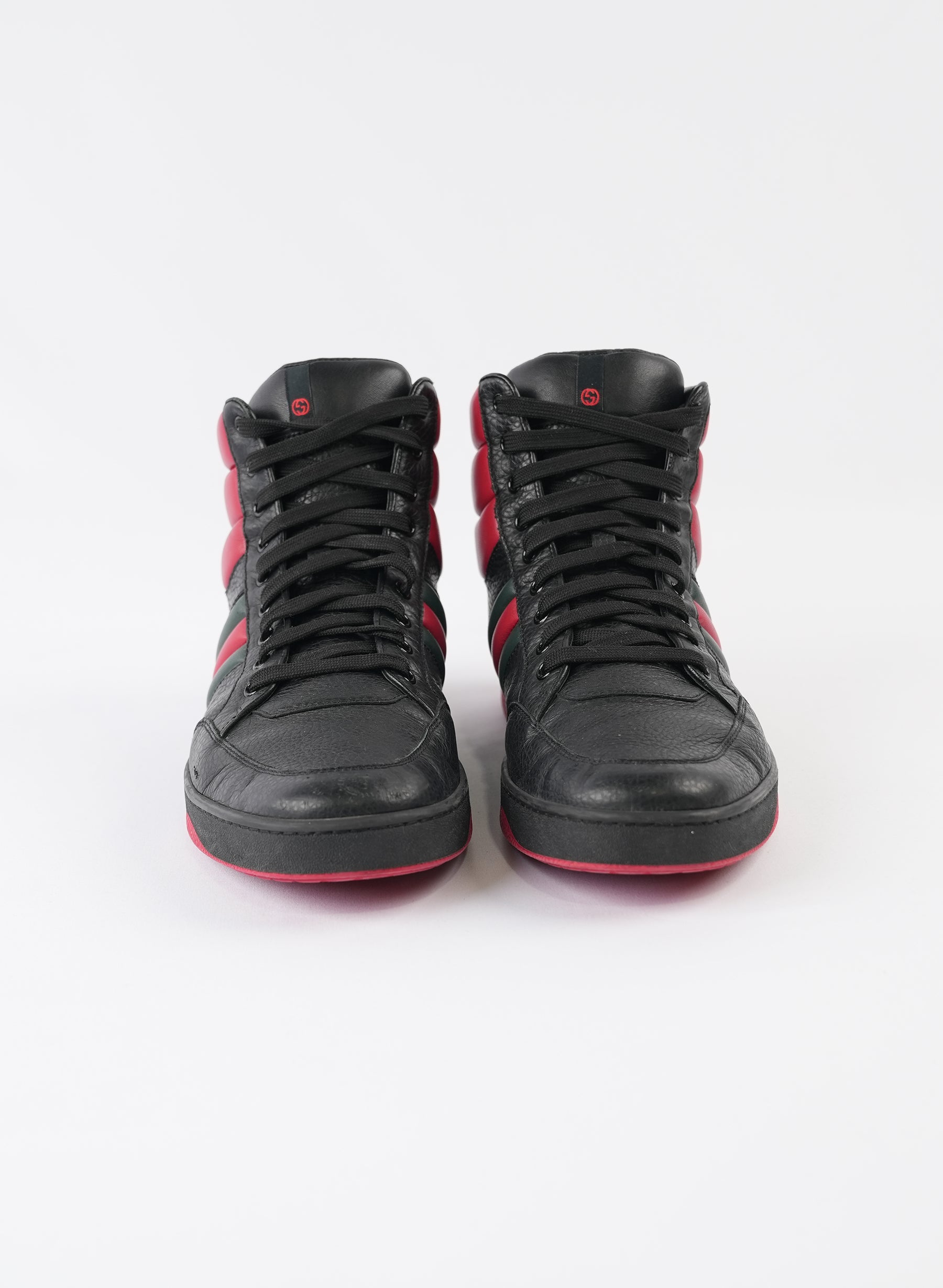 Gucci Leather New Praga Karibu High Top Sneakers