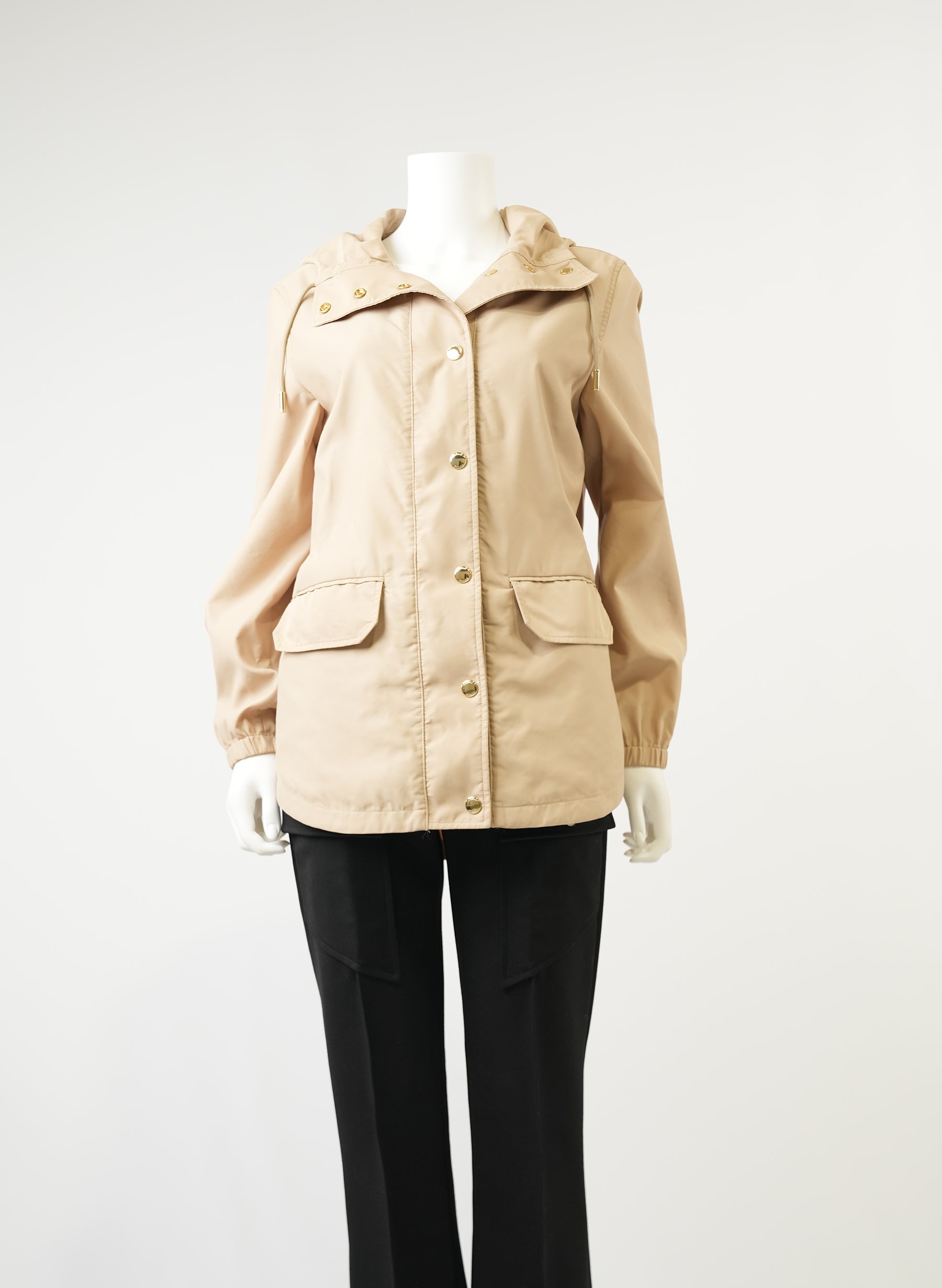 Burberry Hooded Beige Rain Jacket