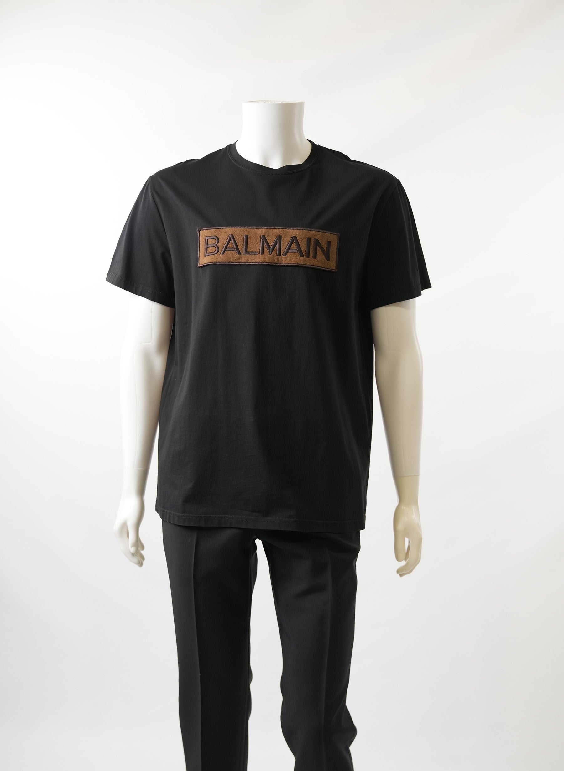 T-shirt Balmain noir à logo imprimé