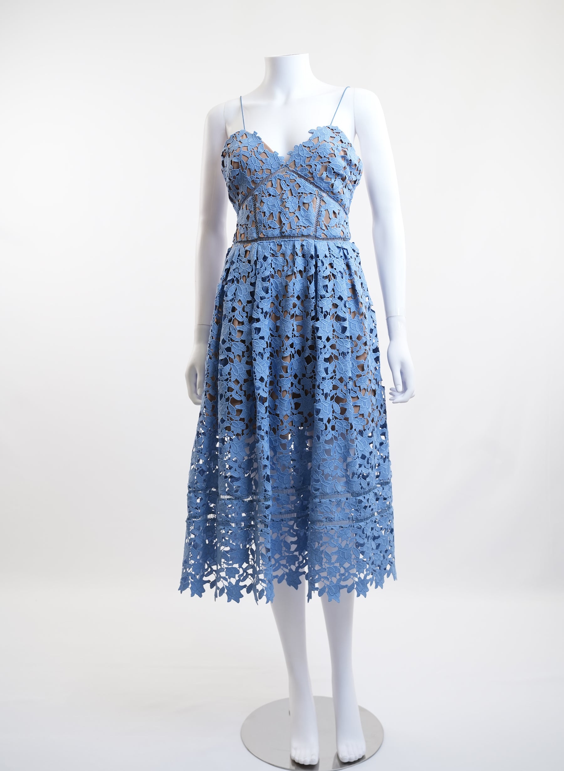 Self Portrait Midi Lace Dress