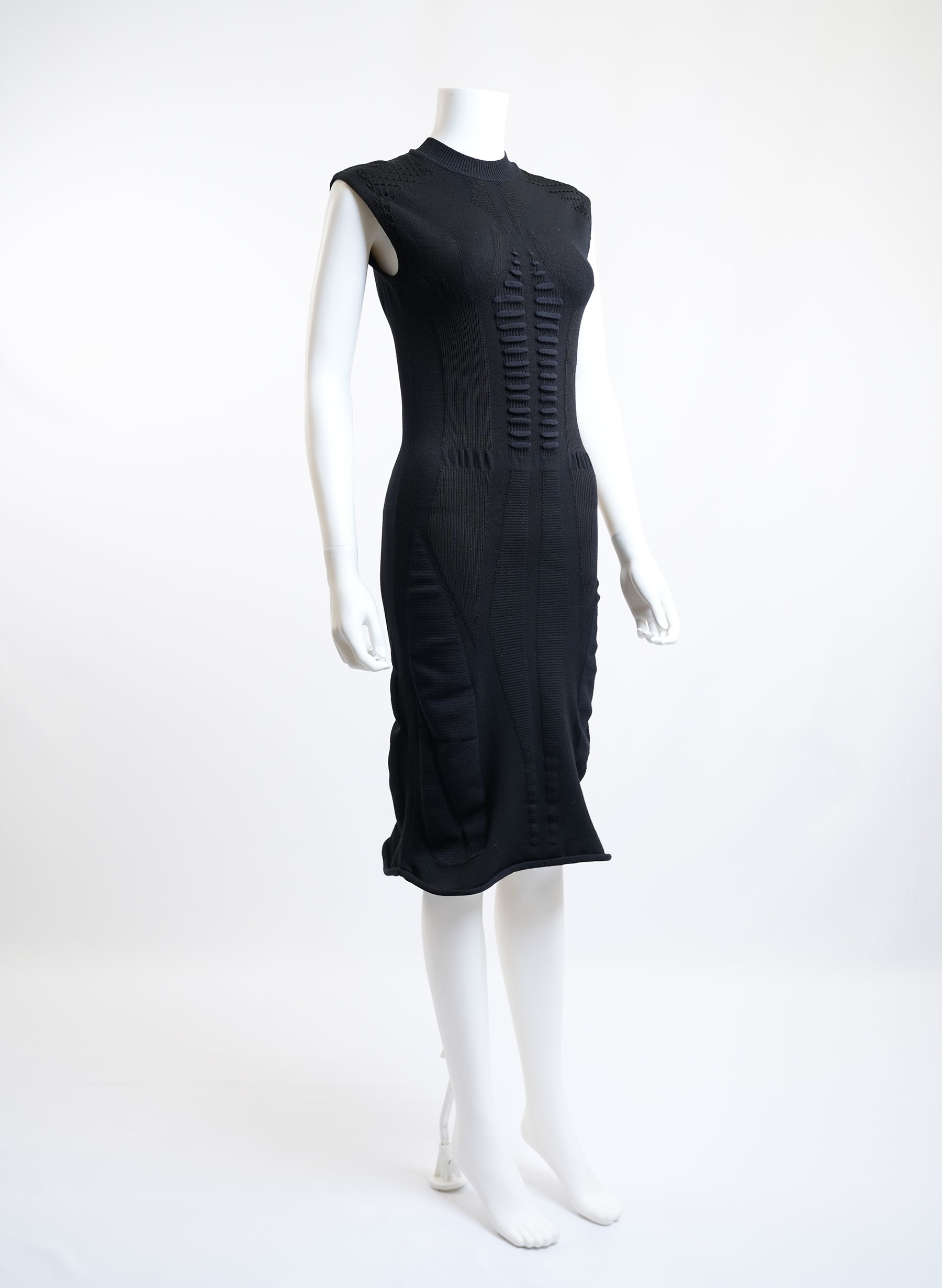 Louis Vuitton Black Midi Dress