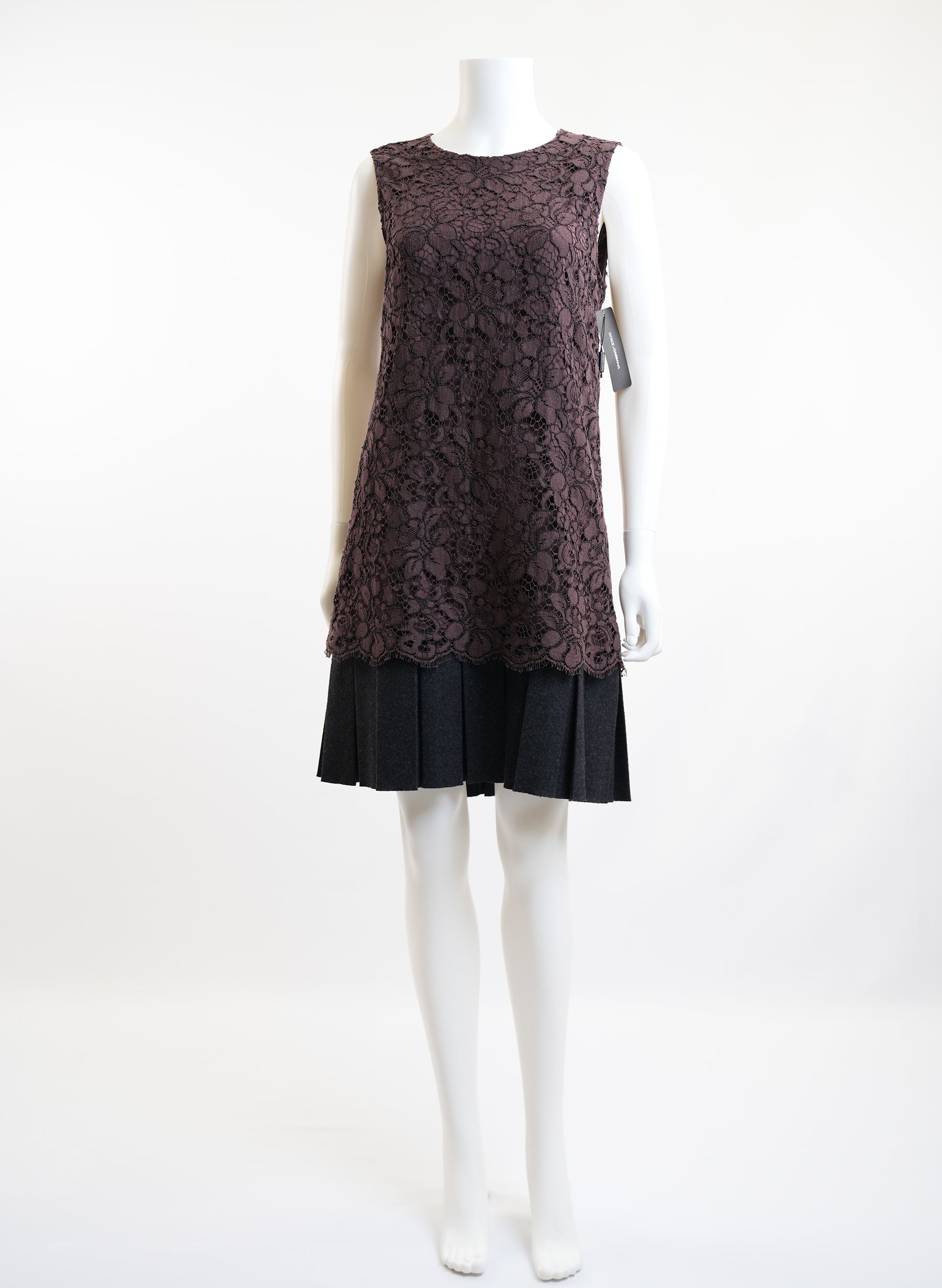 Robe en dentelle florale Dolce & Gabbana