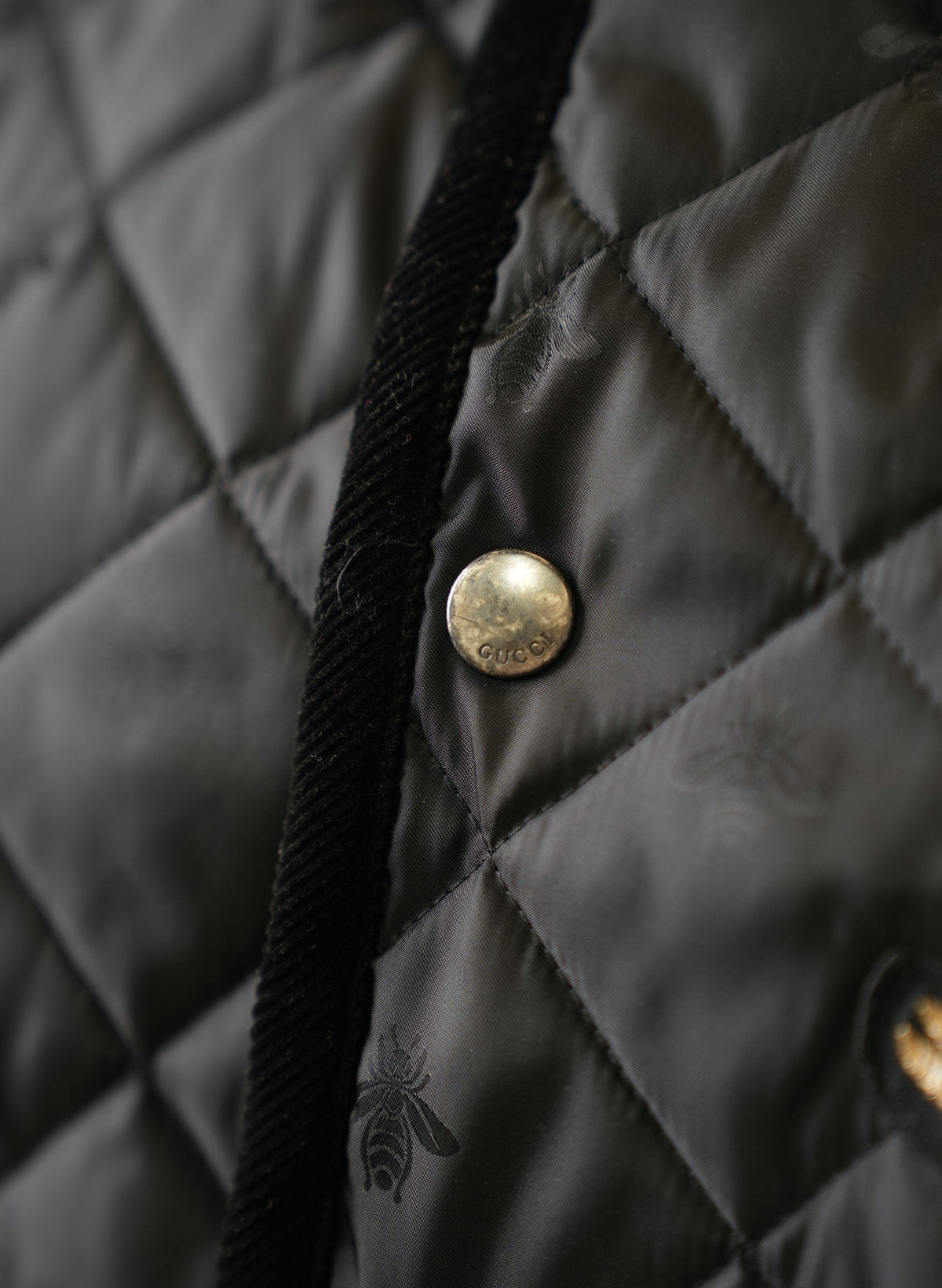 Veste matelassée noire Gucci