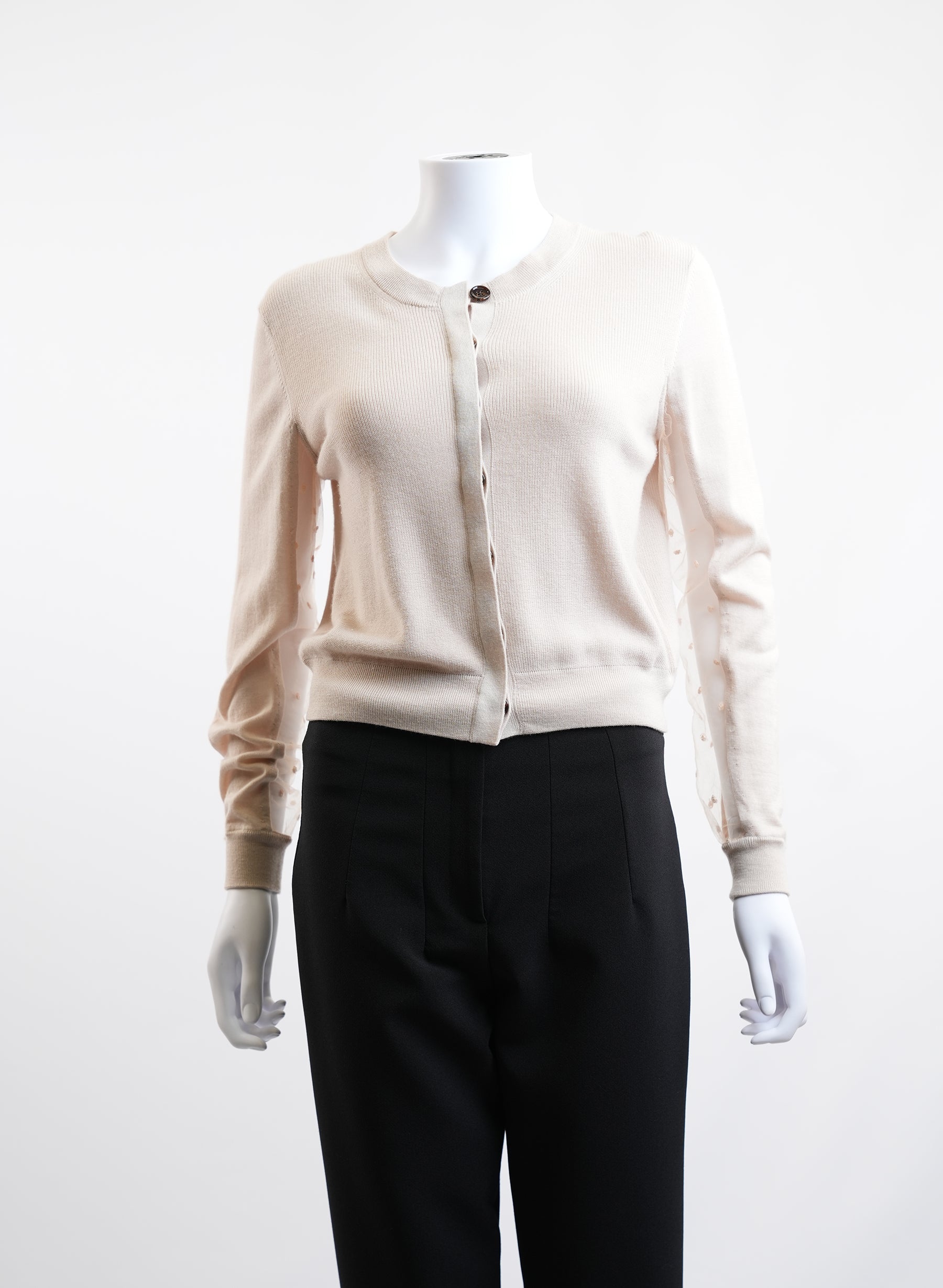 Gilet Chloé à manches transparentes