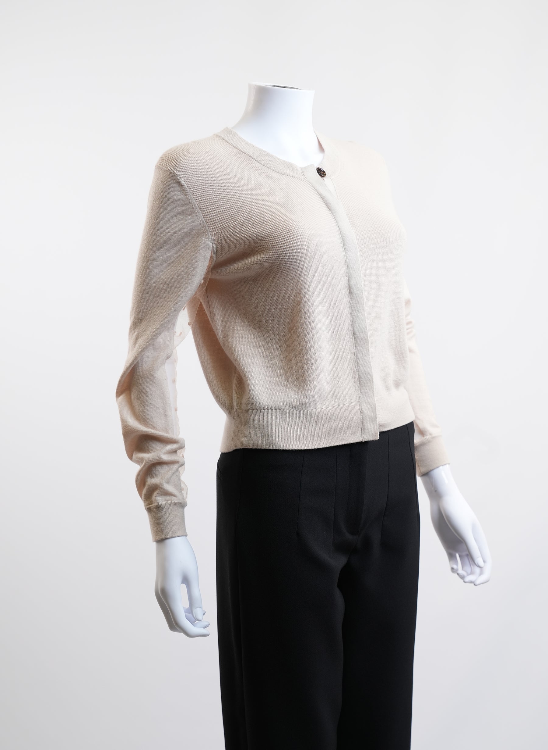 Gilet Chloé à manches transparentes