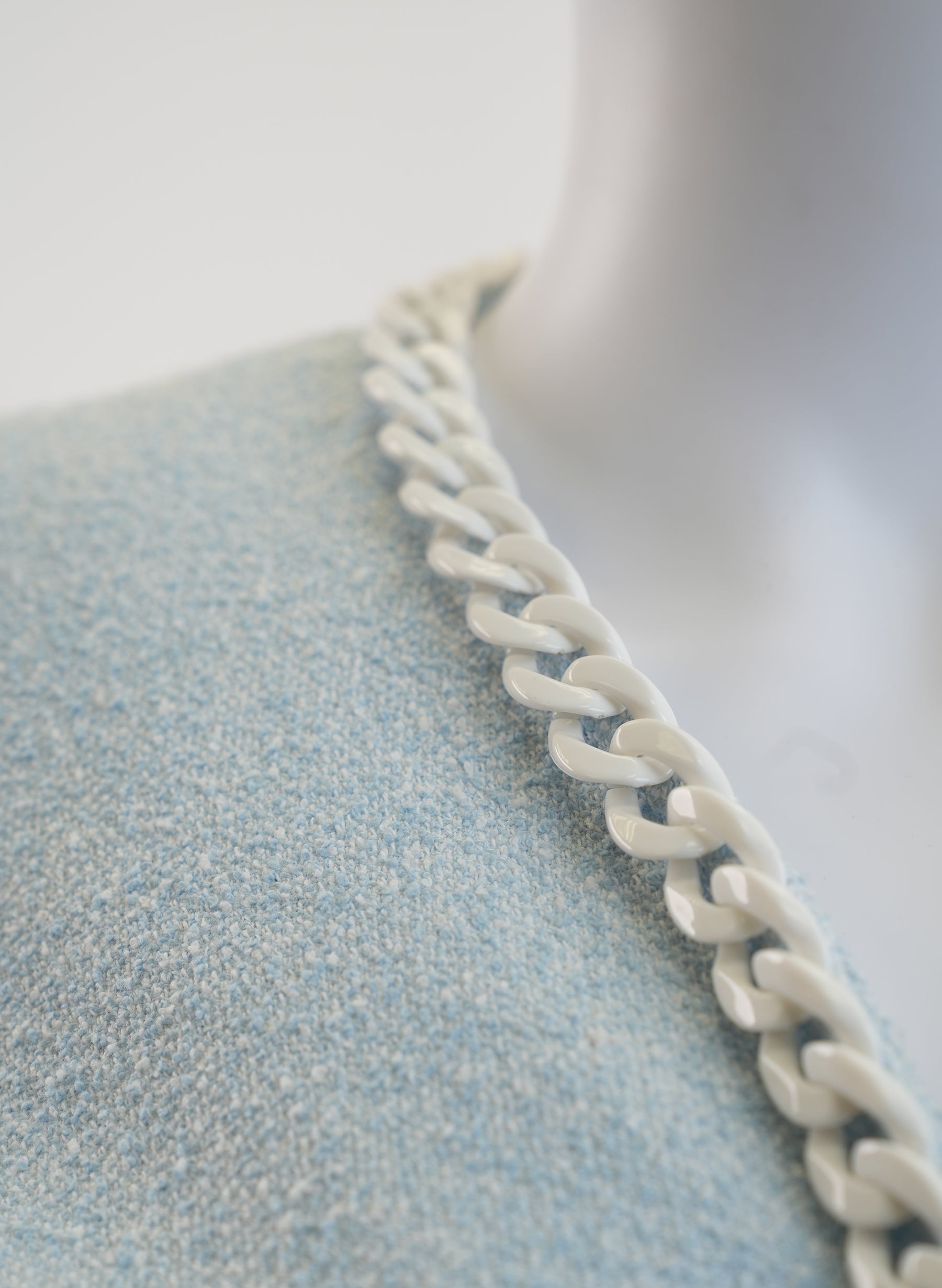 Edward Achour Embellished Light Blue Jacket