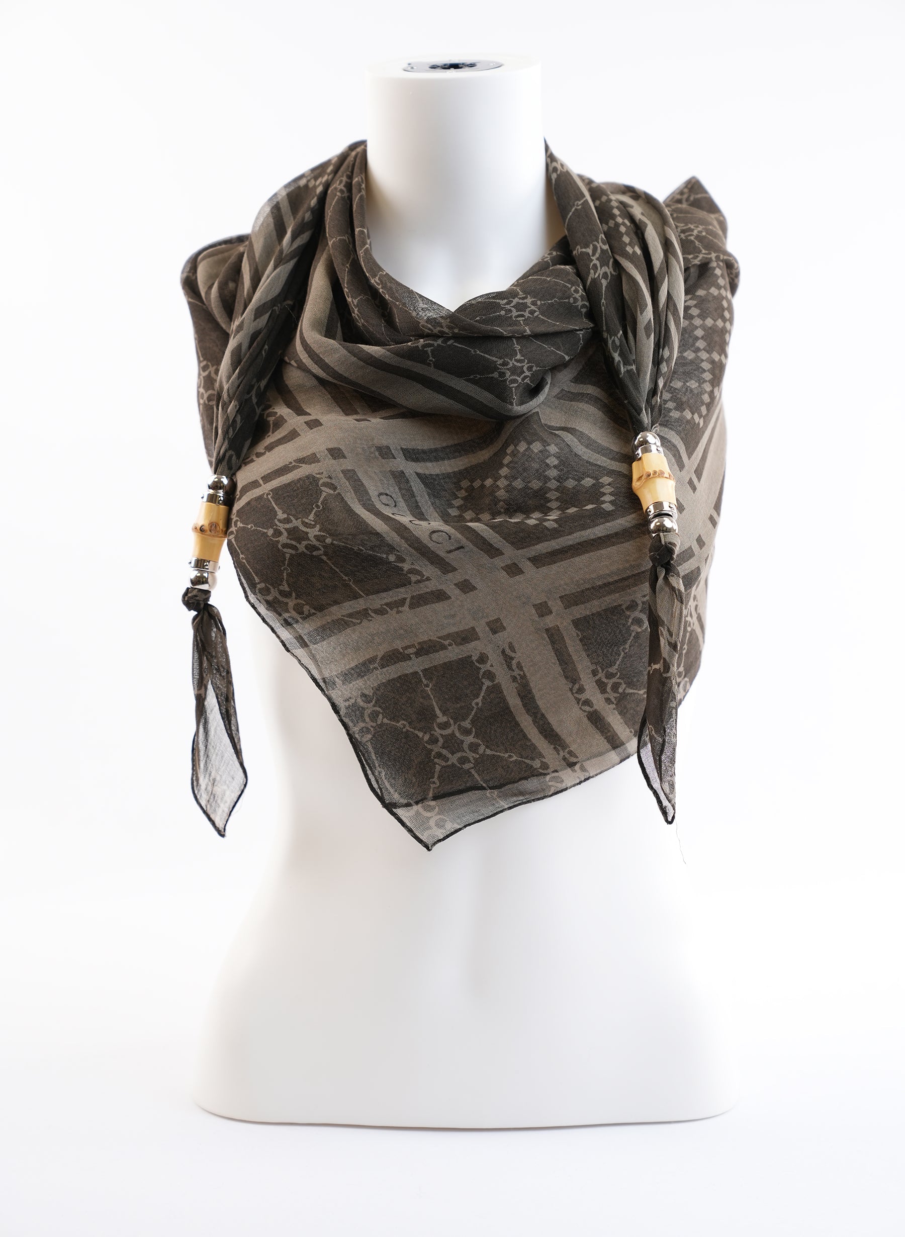 Écharpe Gucci à imprimé monogramme