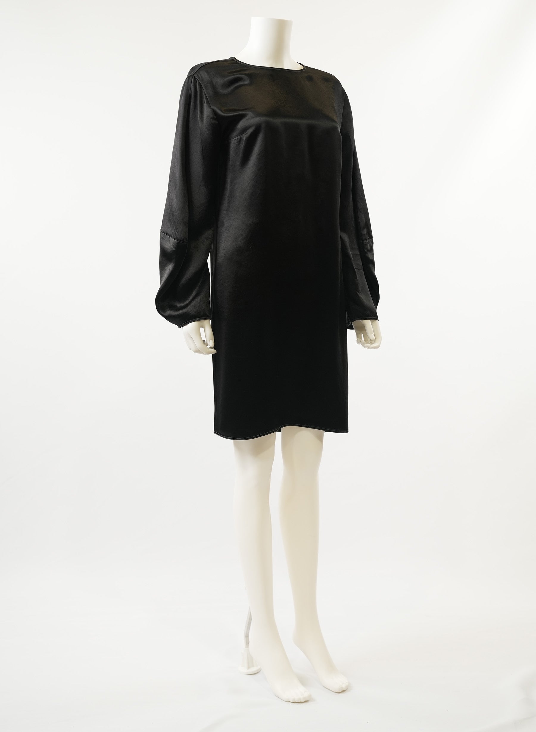 Robe noire à manches longues Acne Studios