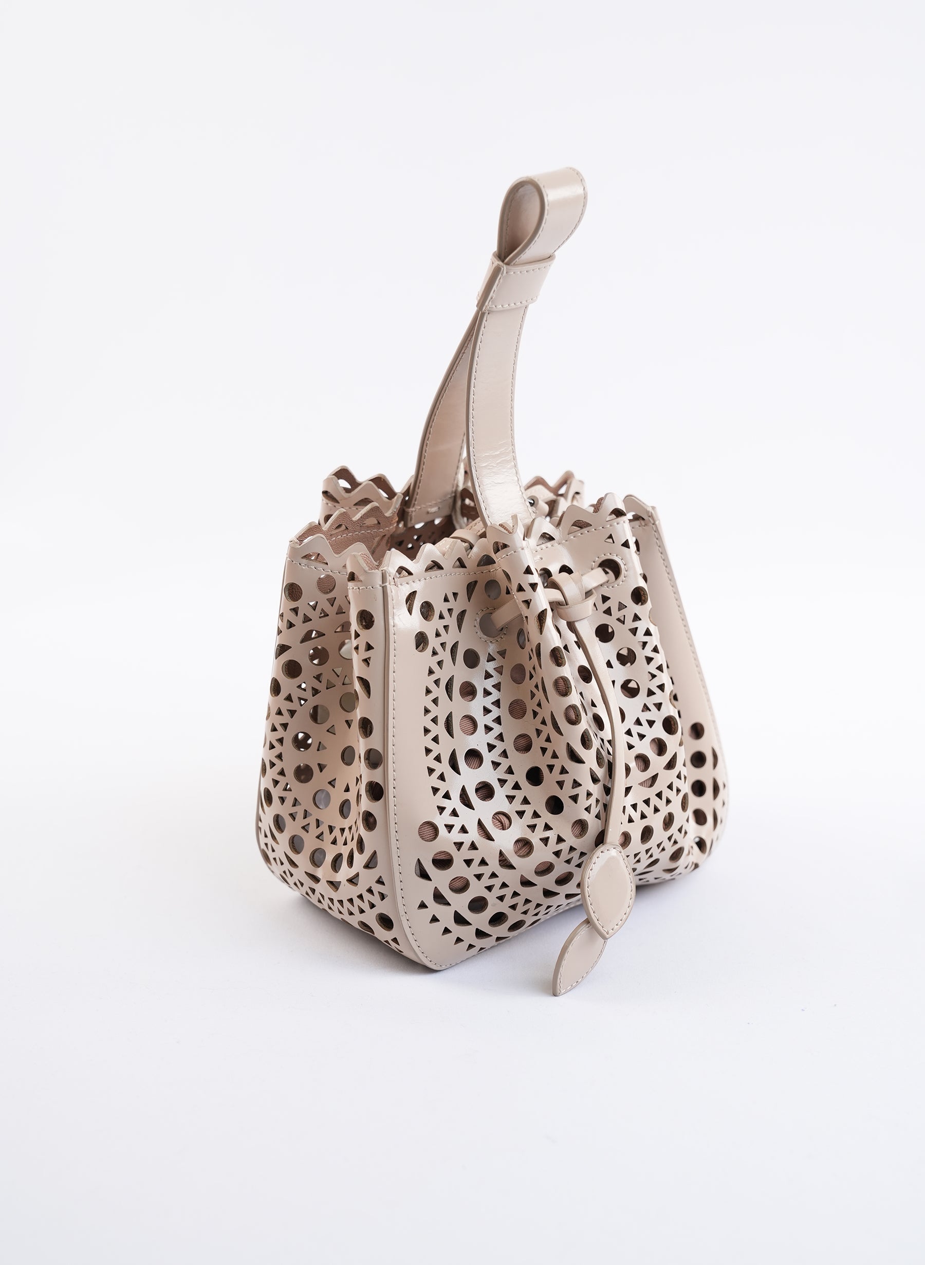 Sac à main Alaïa Beige Rose Marrie