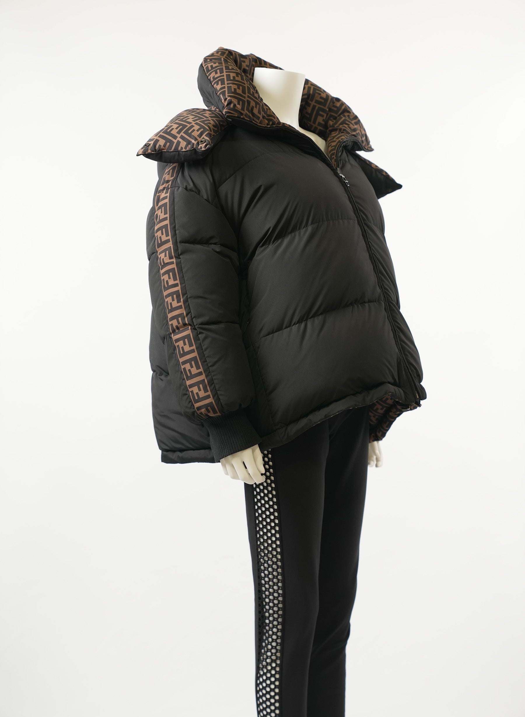 Fendi Reversible Black Down Forever Puffer Jacket