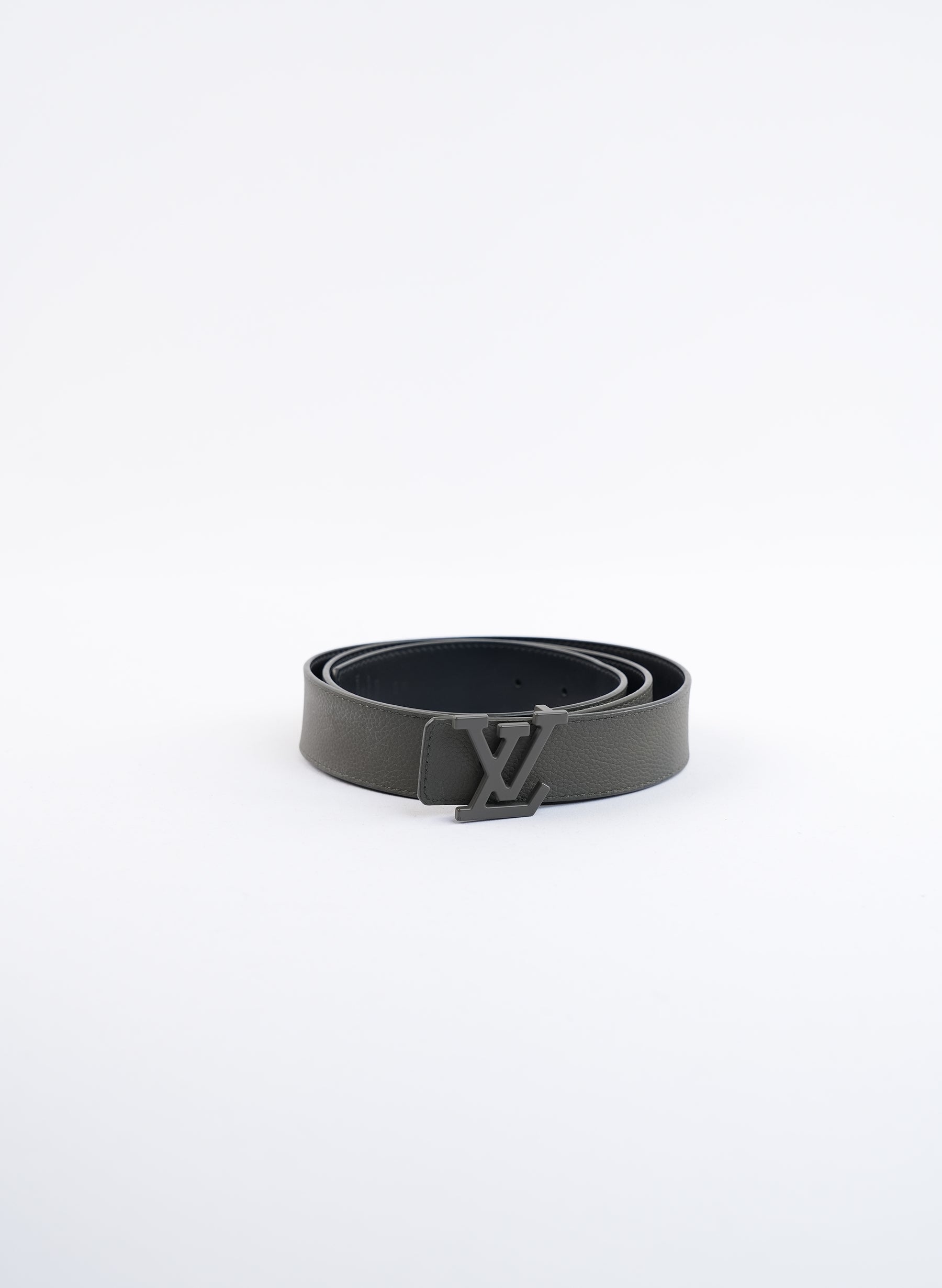 Ceinture Louis Vuitton gris foncé