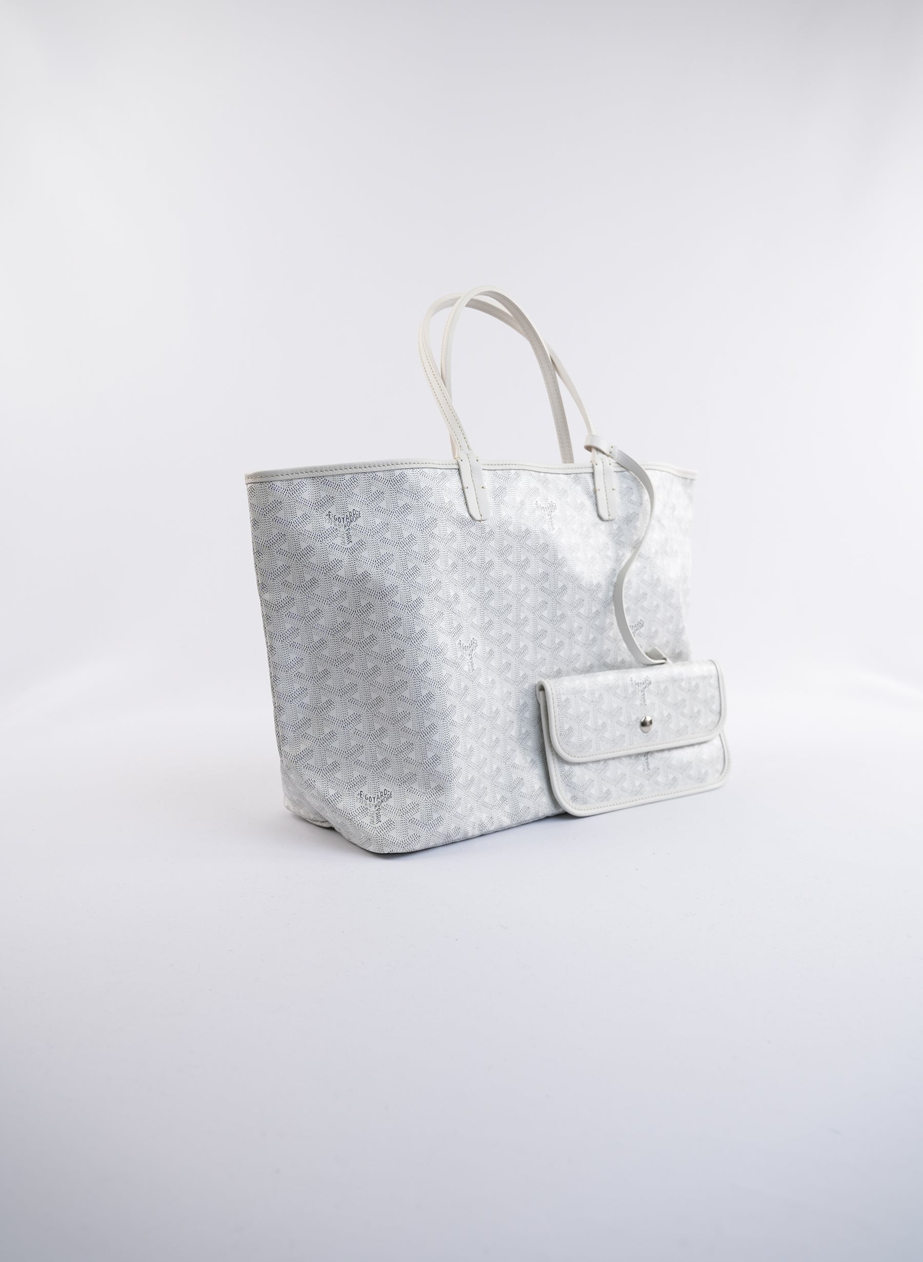 Sac cabas Goyard Saint Louis GM blanc