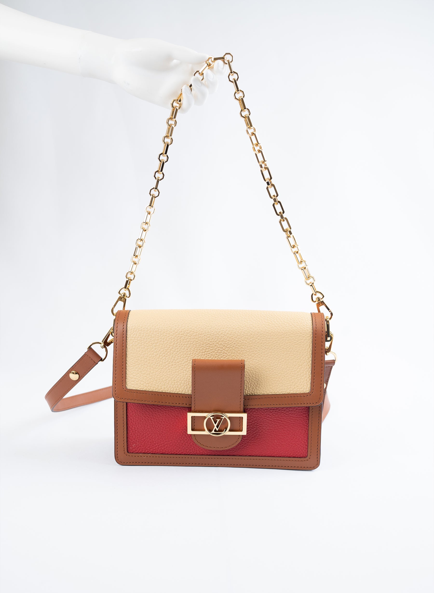 Sac bandoulière Louis Vuitton Dauphine en cuir