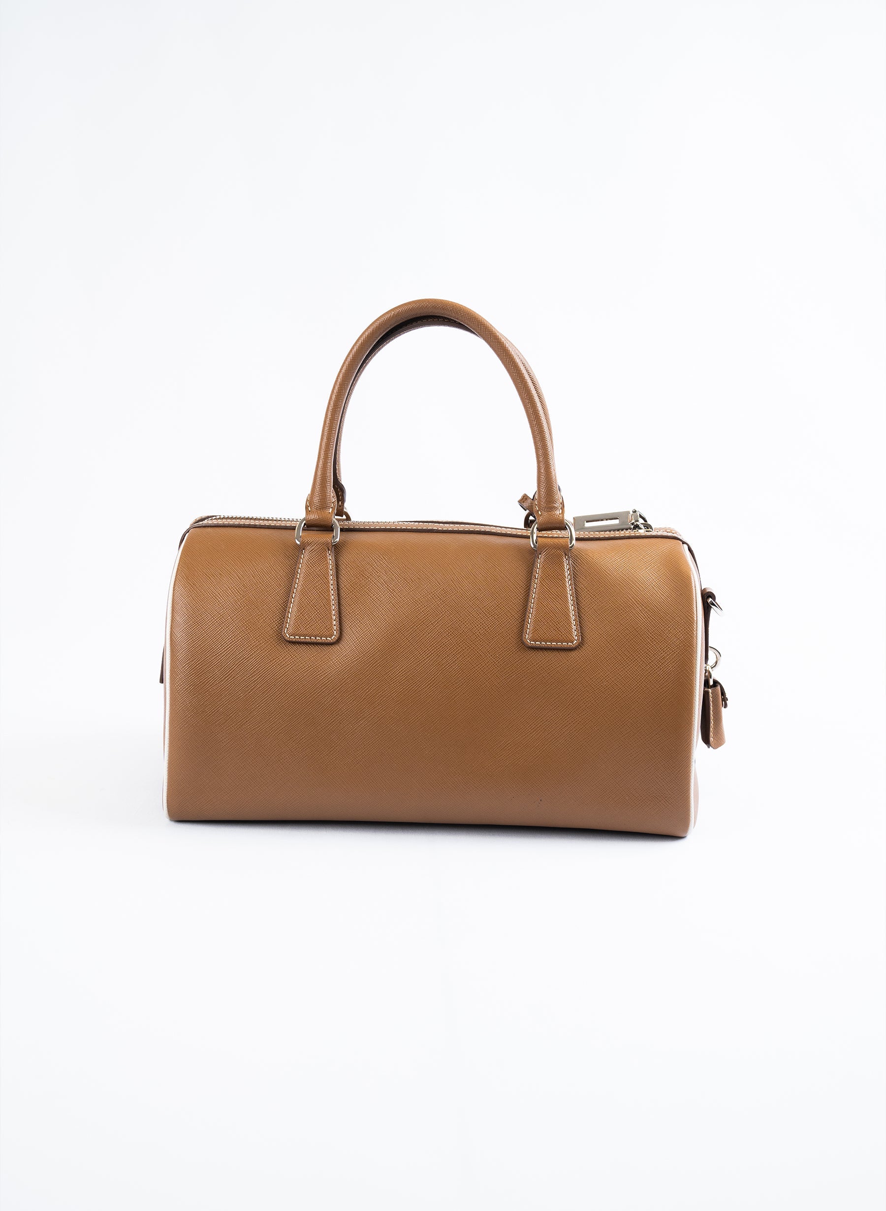 Prada Lux Convertible Boston Saffiano Leather Handlebag