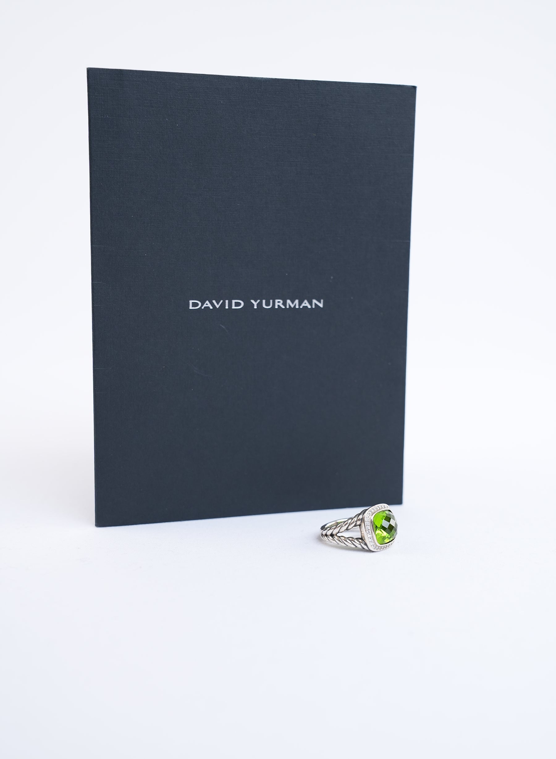 David Yurman Silver Peridot Ring