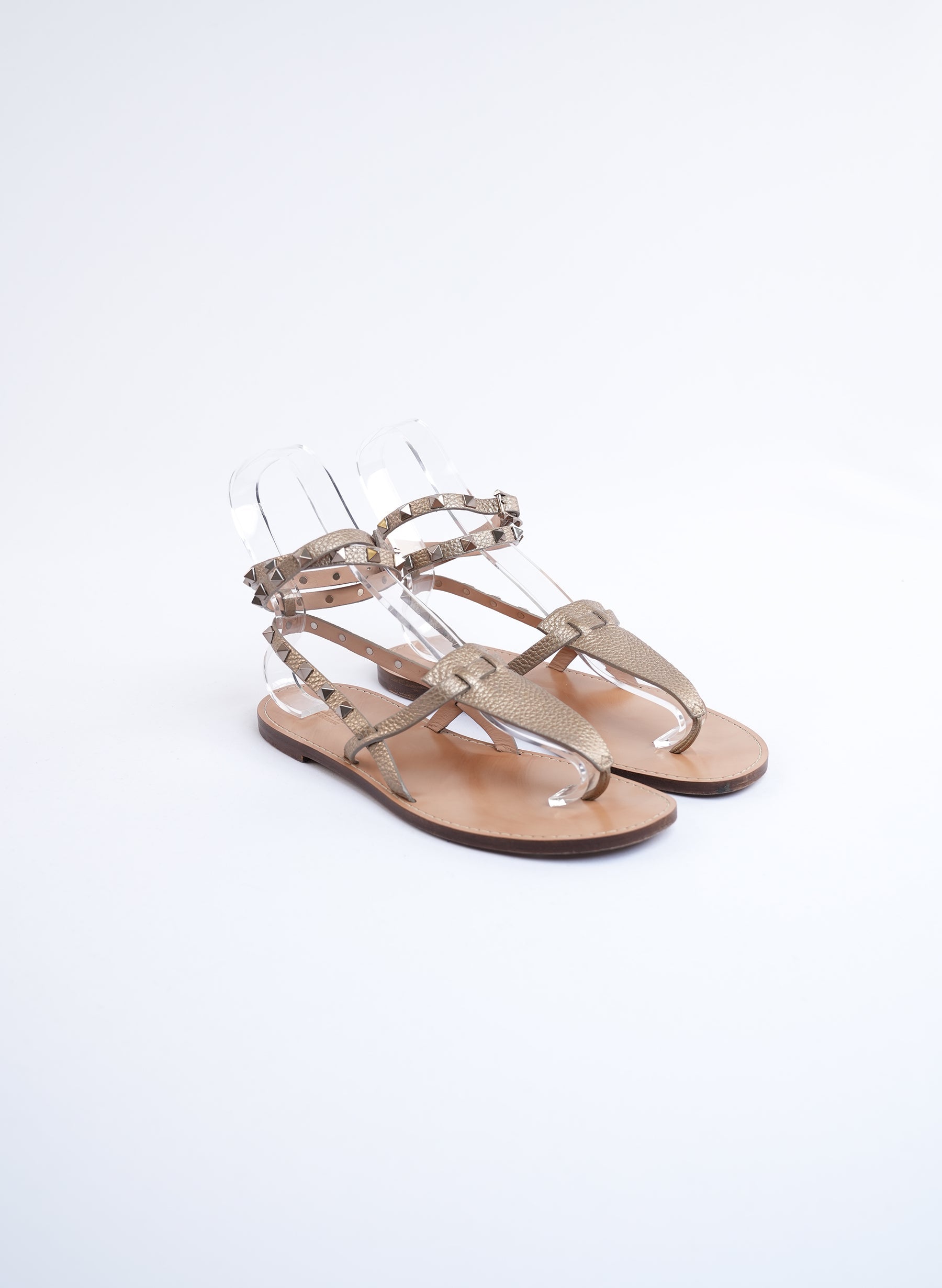 Sandales gladiateur Valentino Rockstud en cuir