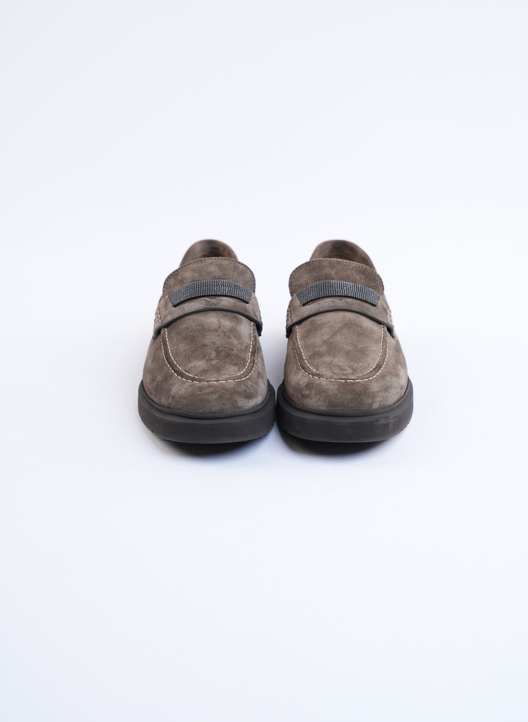 Brunello Cucinelli Mocassins En Daim