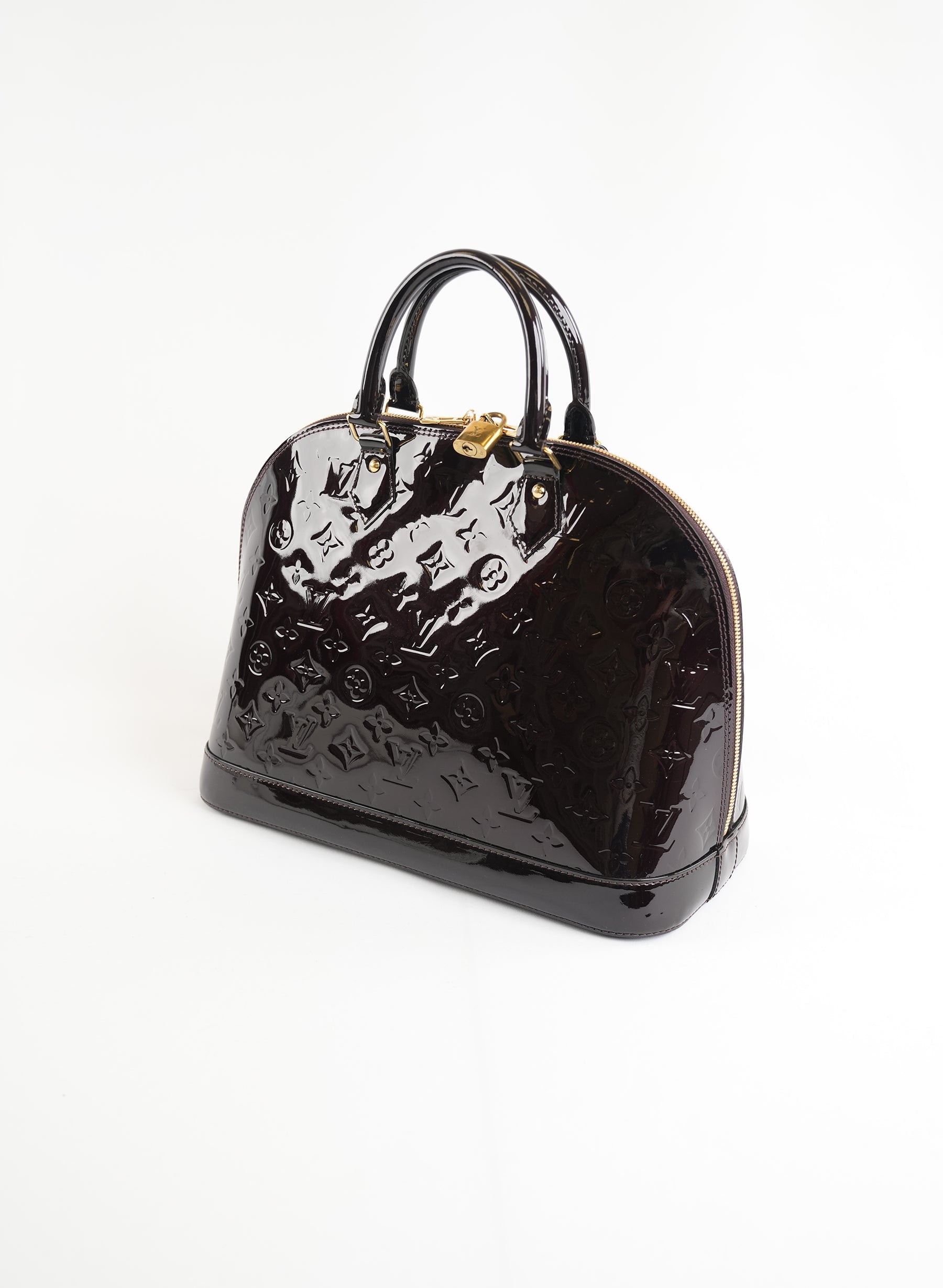 Louis Vuitton Vernis Alma GM Maroon Handlebag