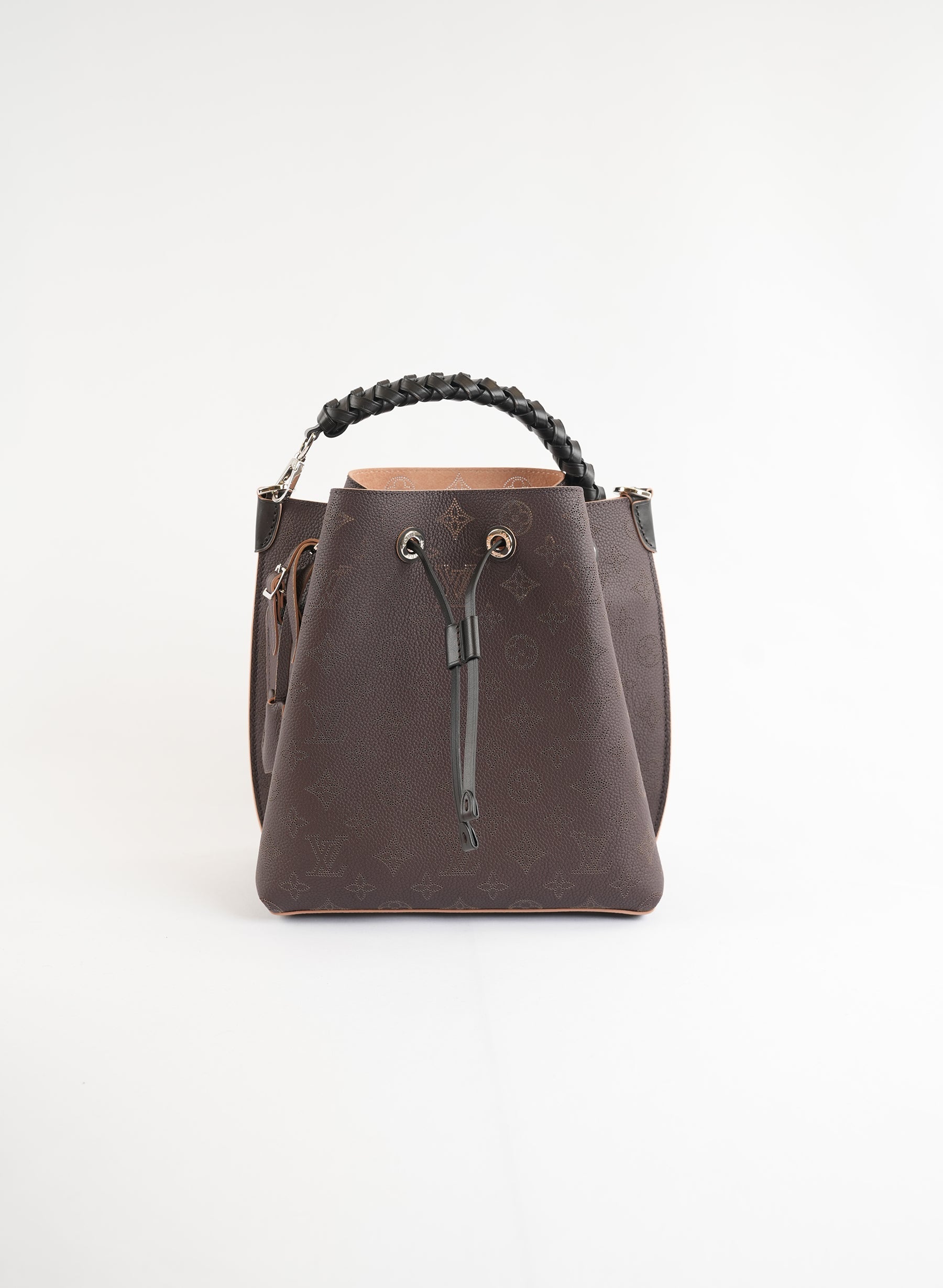 Louis Vuitton Monogram Mahina Muria Brown Bucket Bag