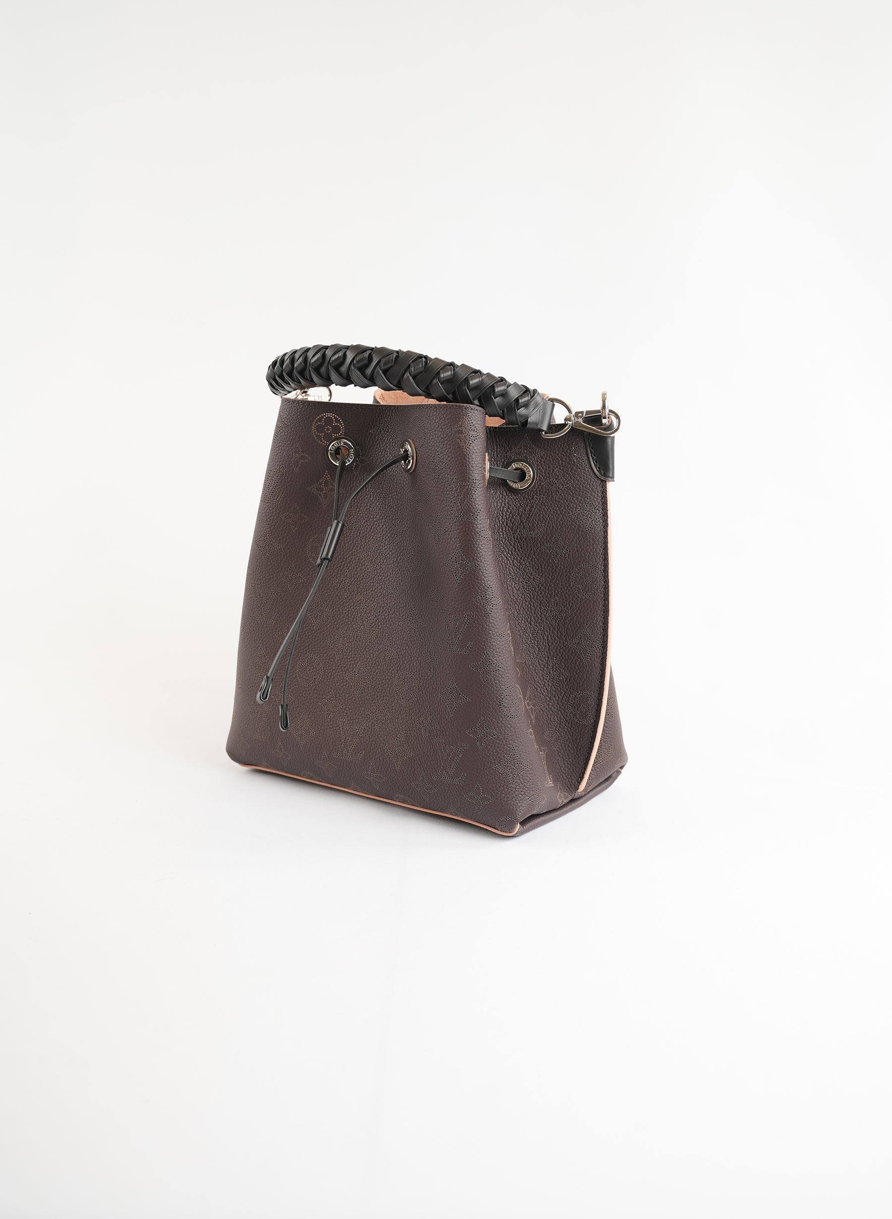 Louis Vuitton Monogram Mahina Muria Brown Bucket Bag