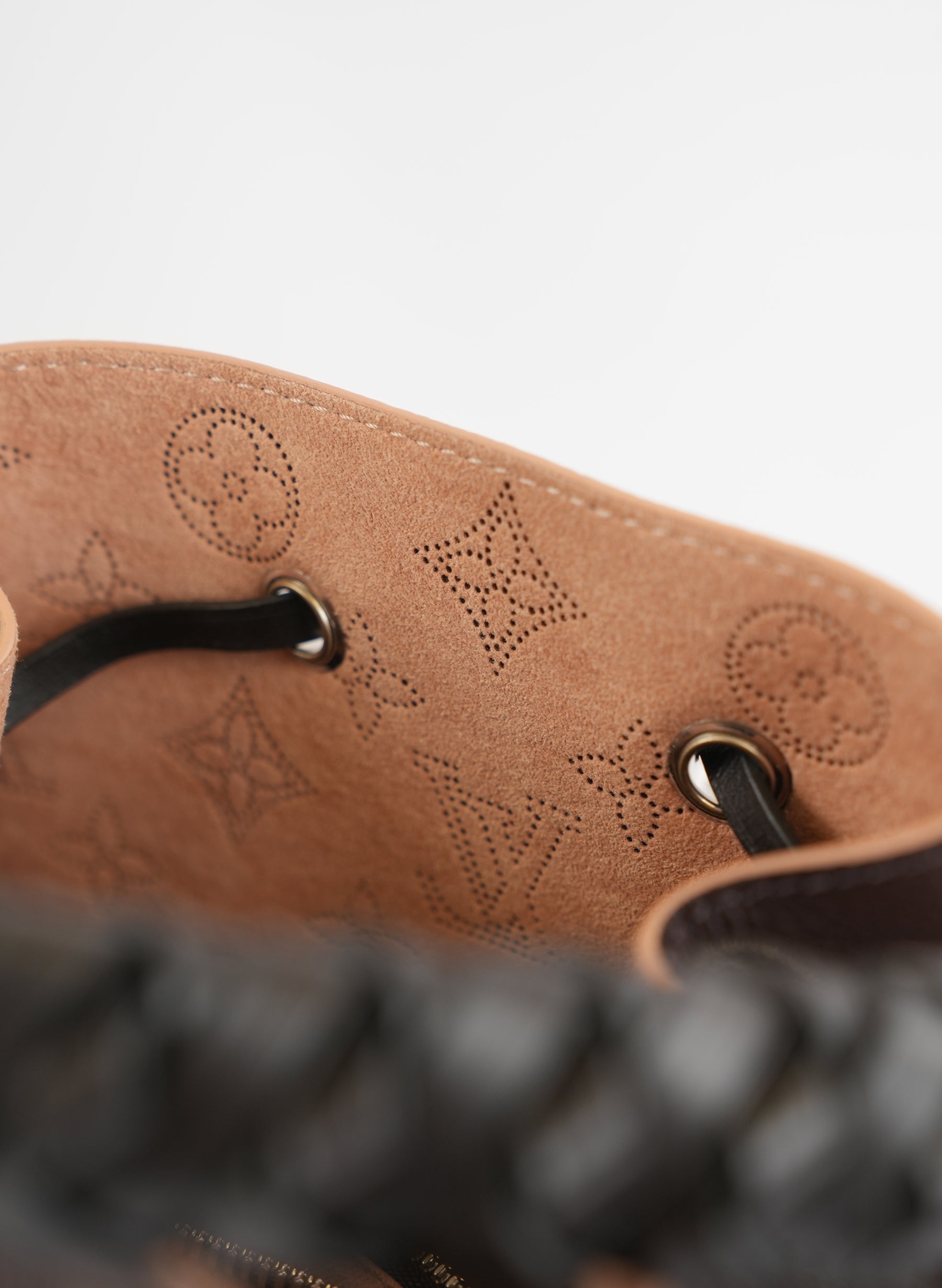 Louis Vuitton Monogram Mahina Muria Brown Bucket Bag