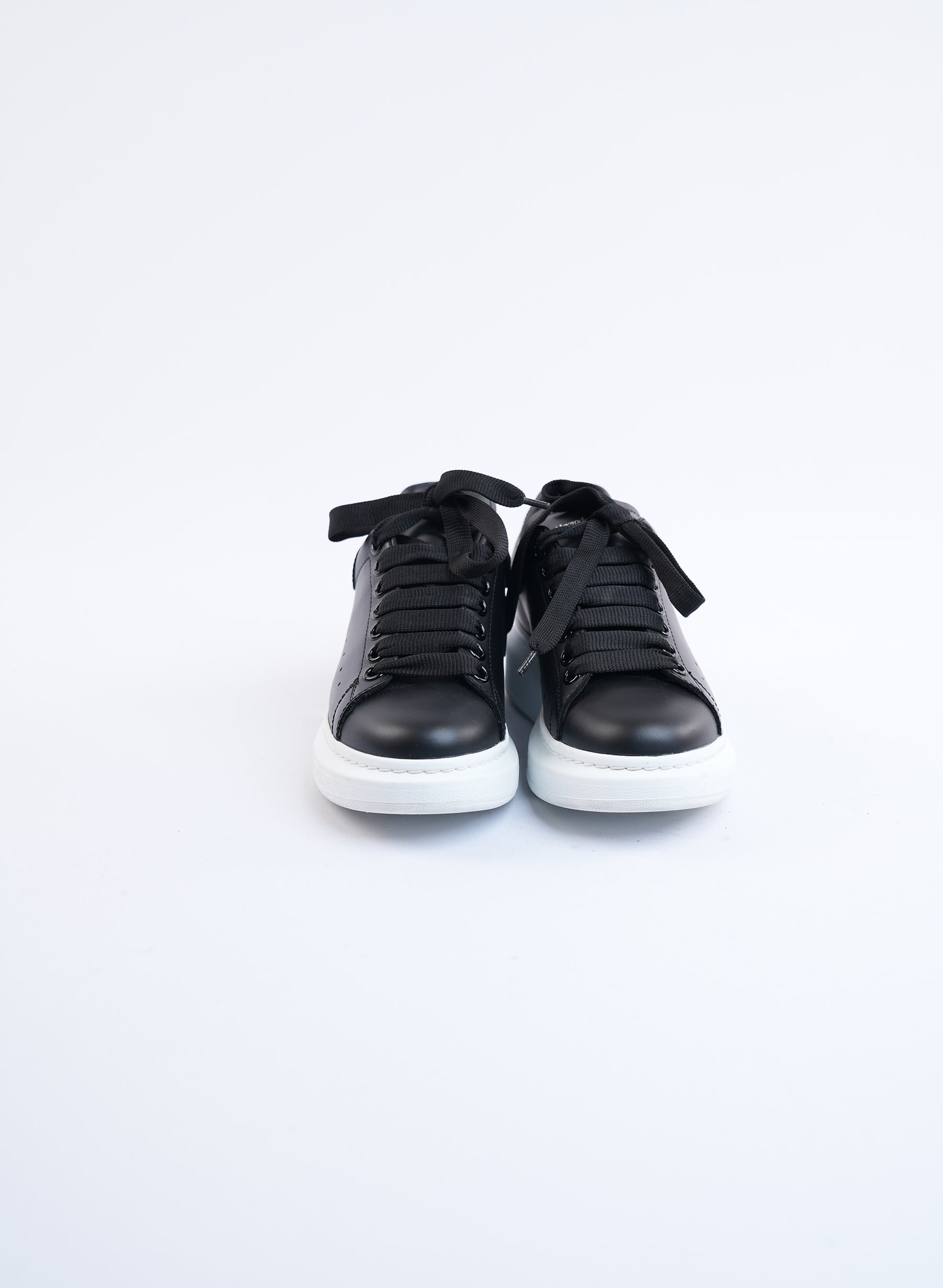 Baskets en cuir noir Alexander McQueen
