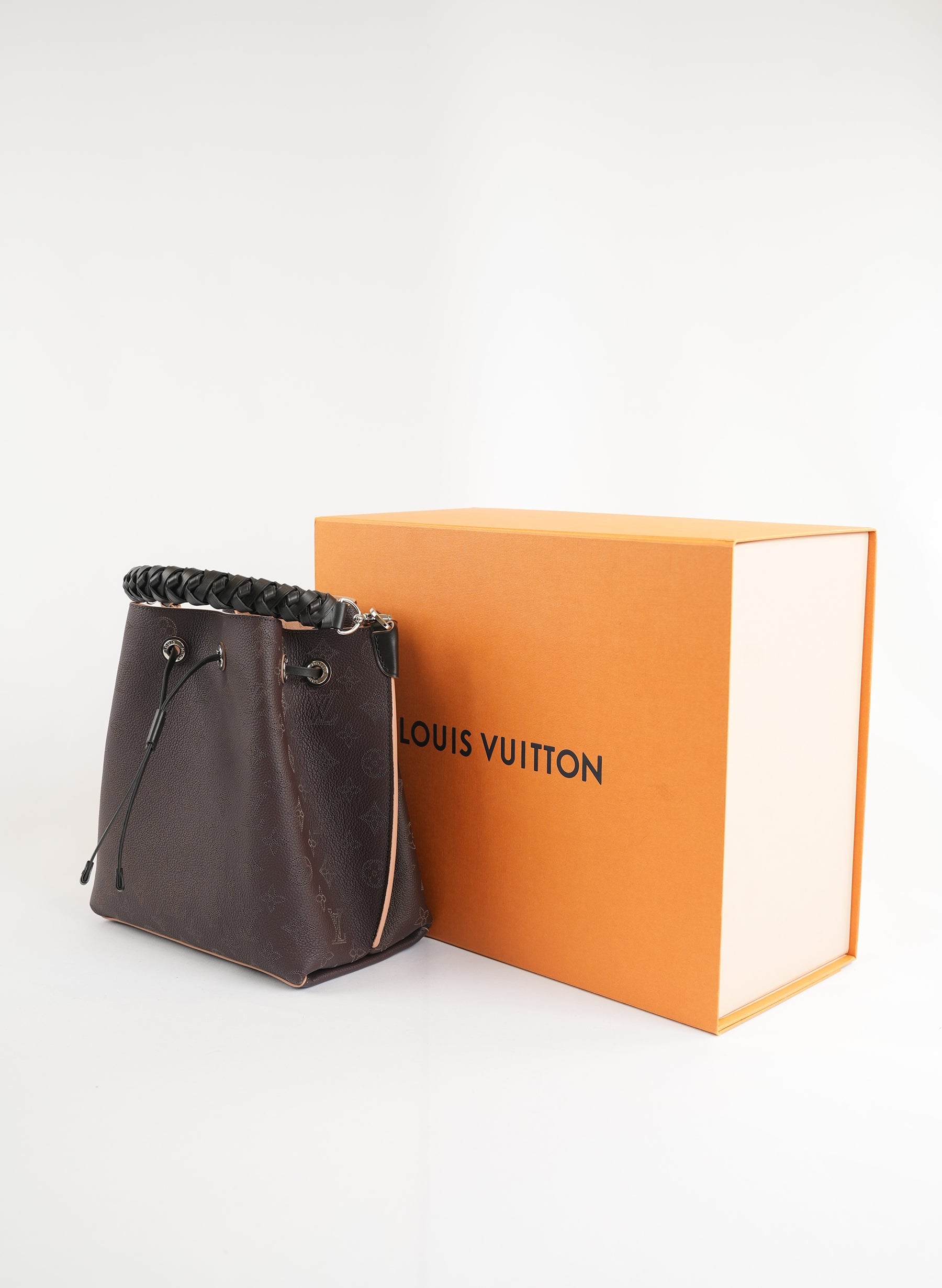Louis Vuitton Monogram Mahina Muria Brown Bucket Bag