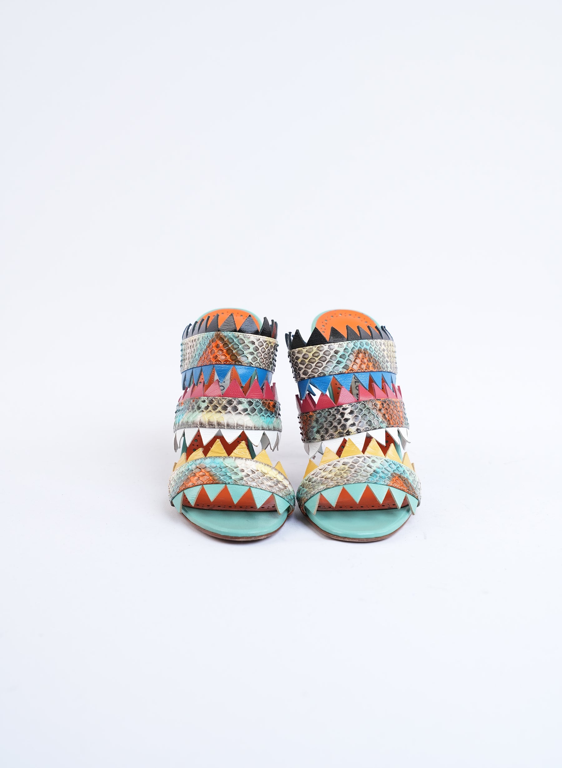 Talons imprimés en cuir Manolo Blahnik Arpege