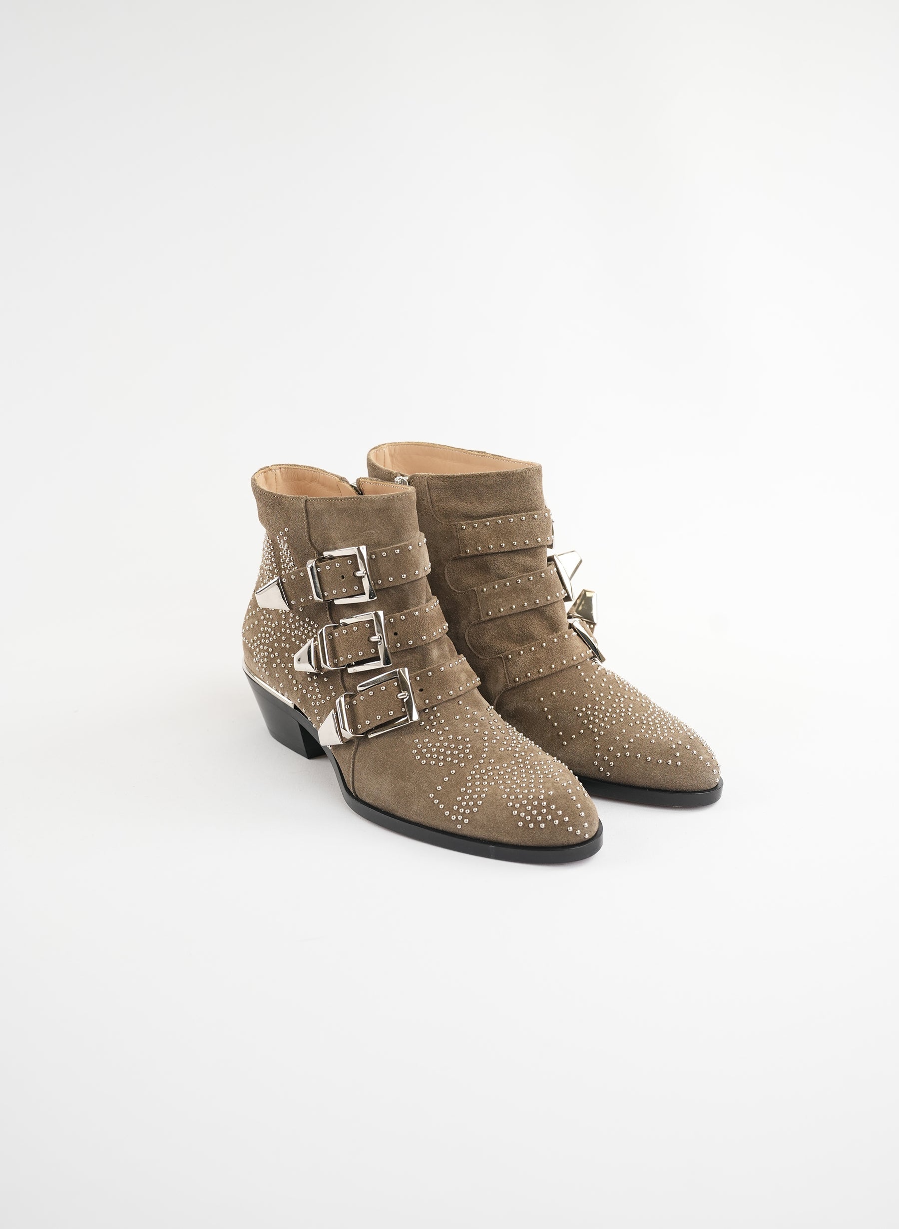 Chloé Susanna Studded Suede Ankle Boot