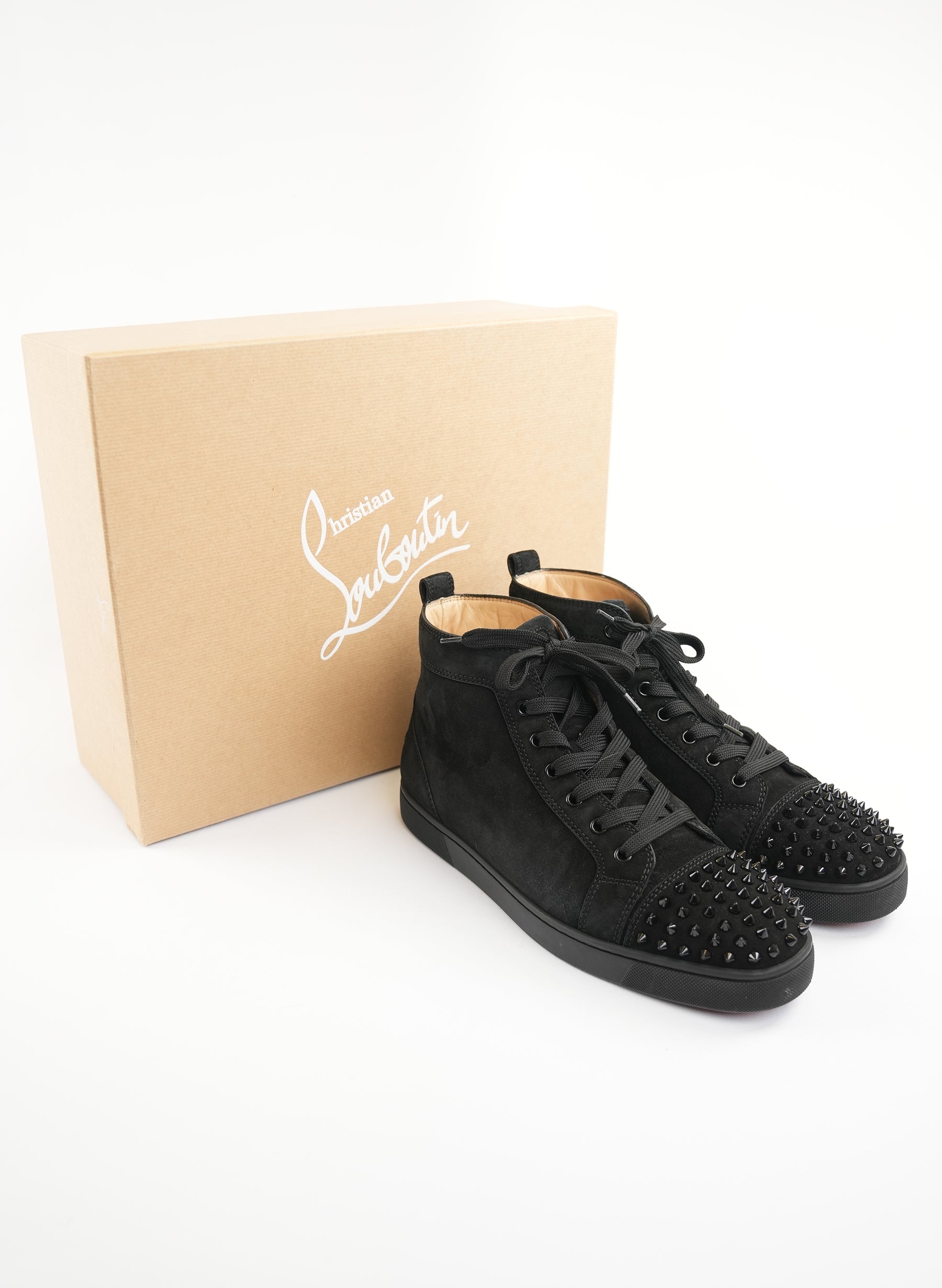 Christian Louboutin Lou Spikes High-top Sneakers
