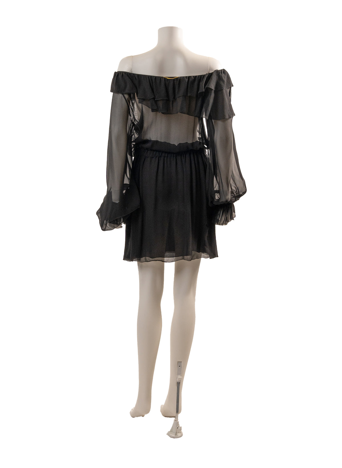 Robe en soie Saint Laurent mi-longue