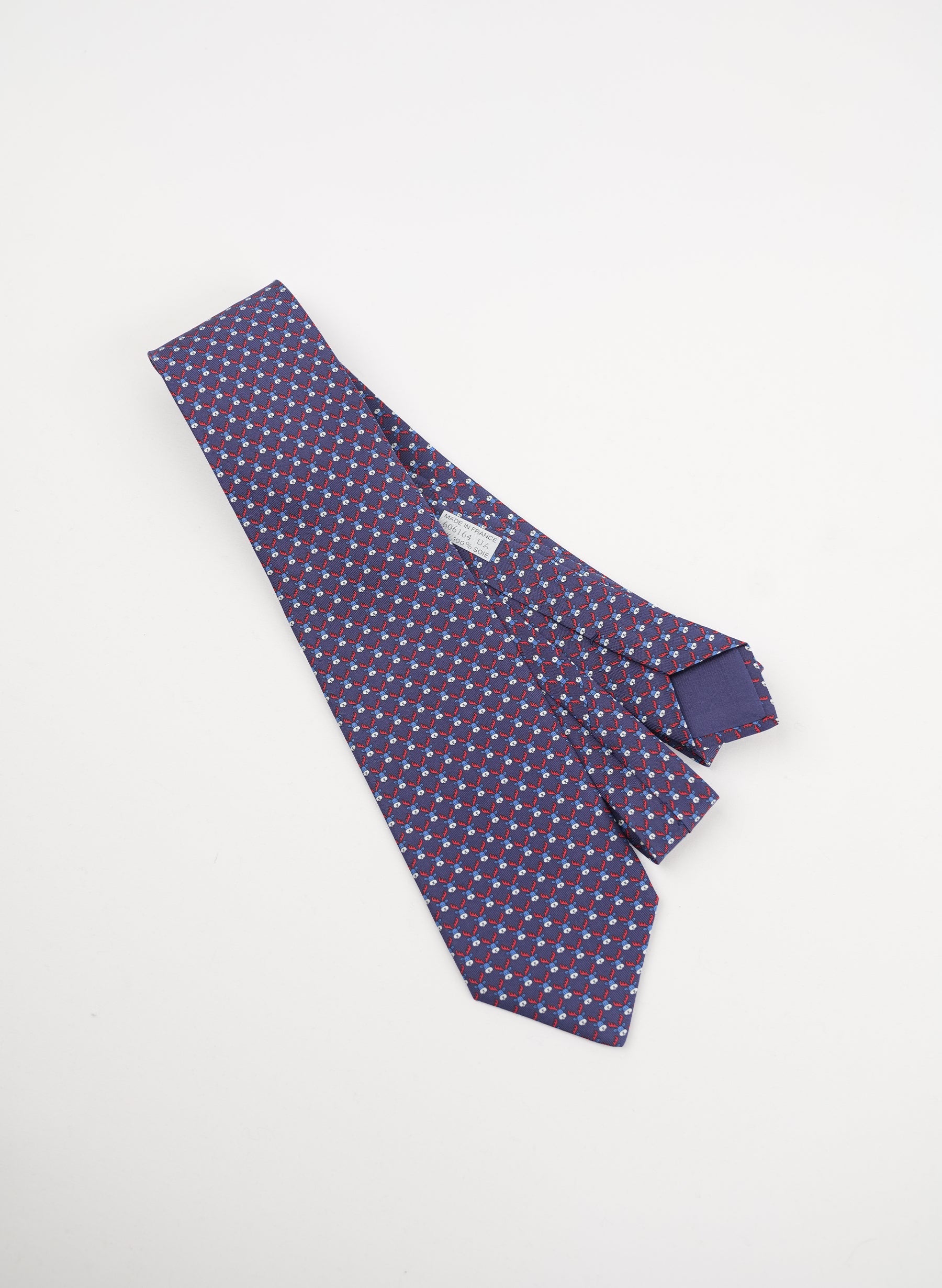 Cravate en soie à pois Hermès