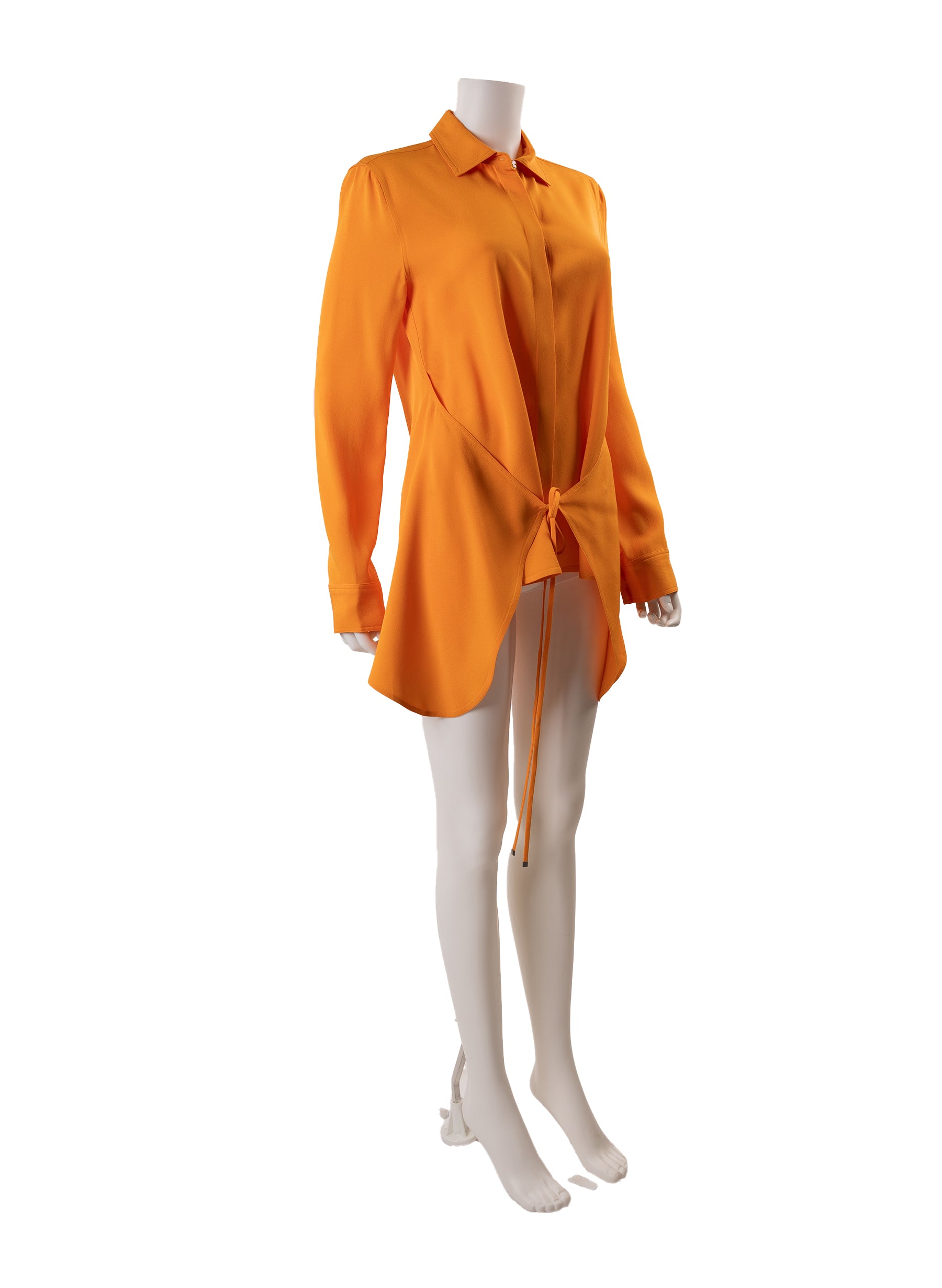 Haut tablier cache-cœur à manches longues Rosetta Getty