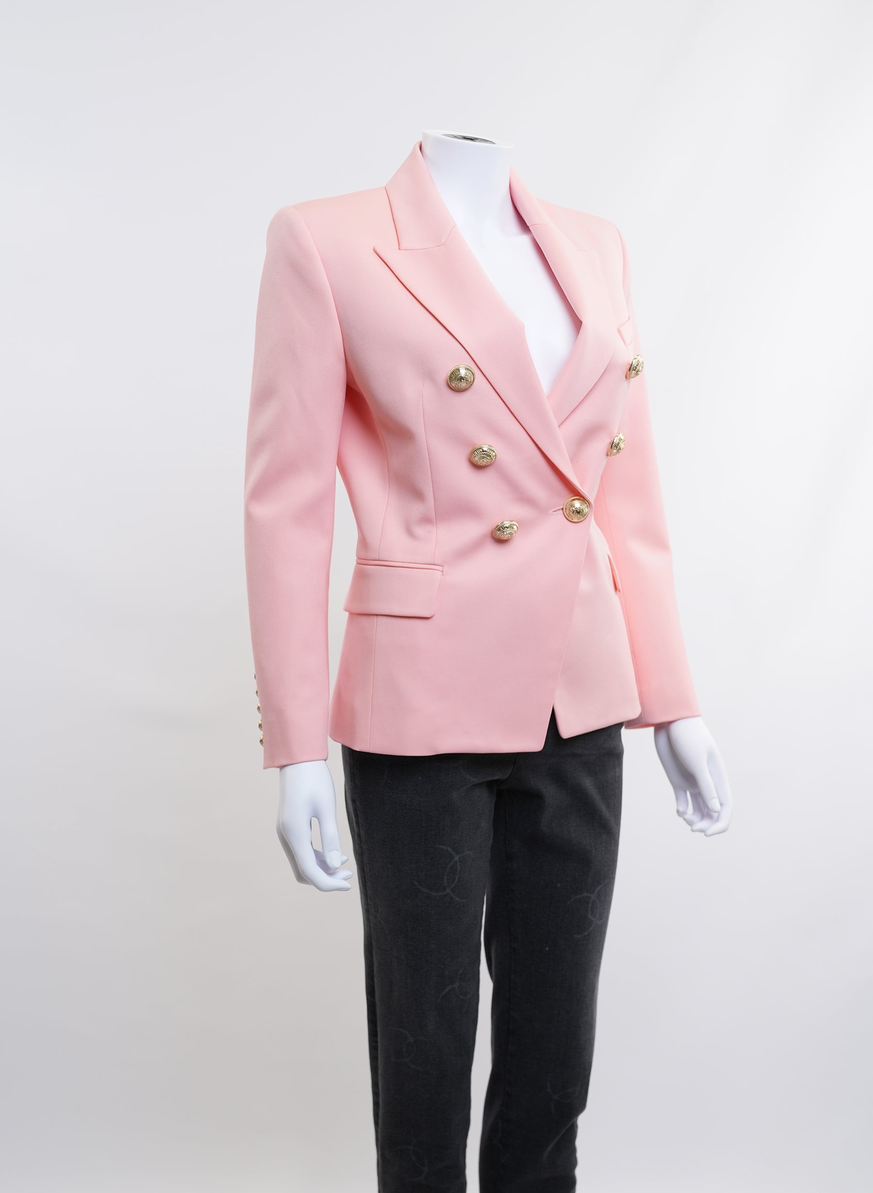 Balmain Double Breast Salmon Pink Blazer