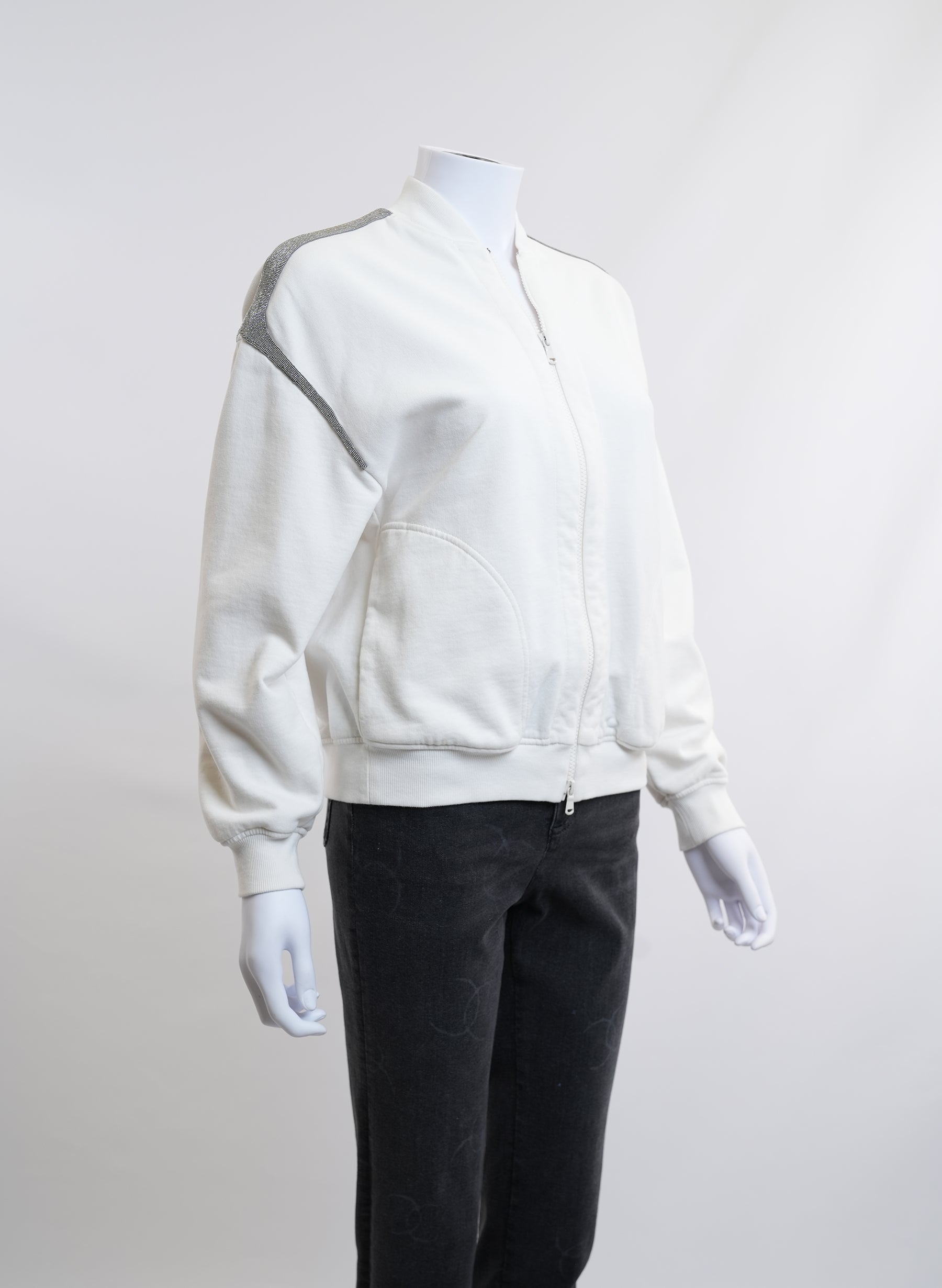 Brunello Cucinelli Beaded Zipper Jacket