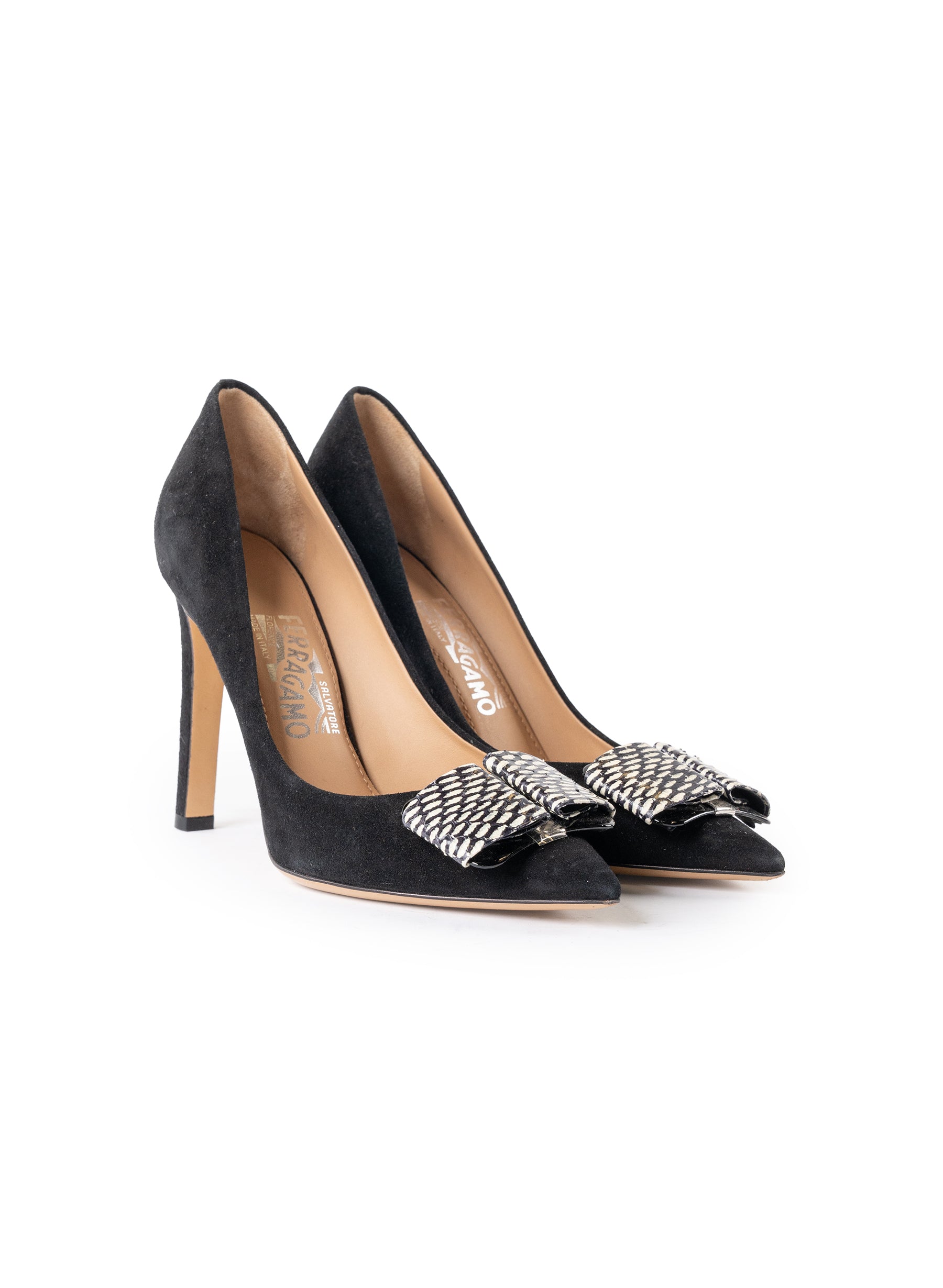 Escarpins Mimi en daim Salvatore Ferragamo