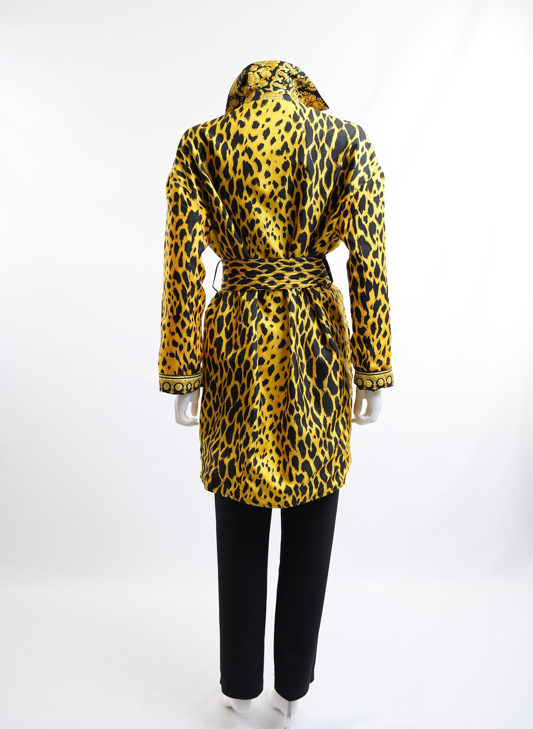 Versace Barocco Print Reversible Coat