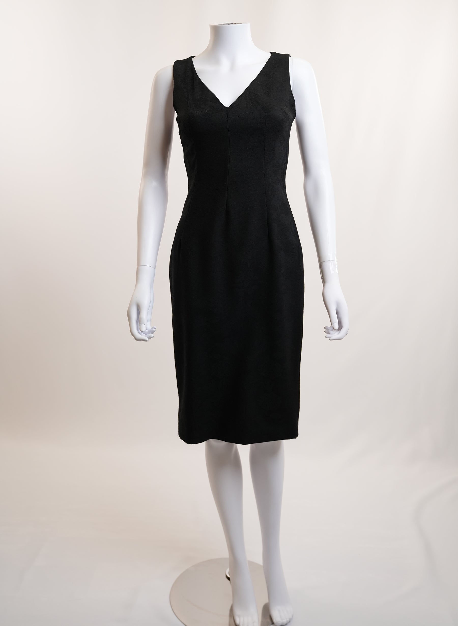 Dolce & Gabbana V-Neck Sleeveless Dress With Leopard Lining