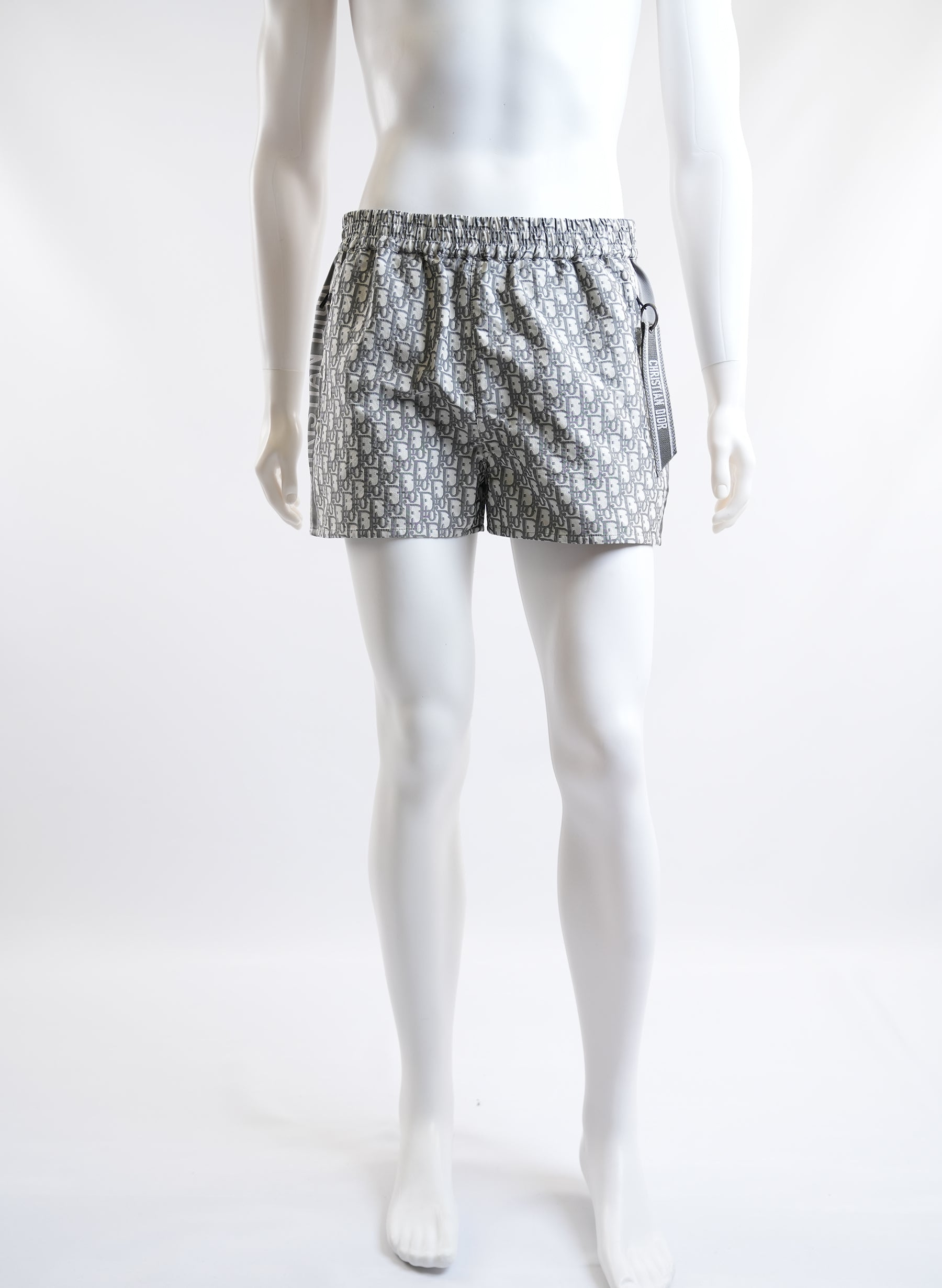 Dior Monogram Light Grey Print Shorts