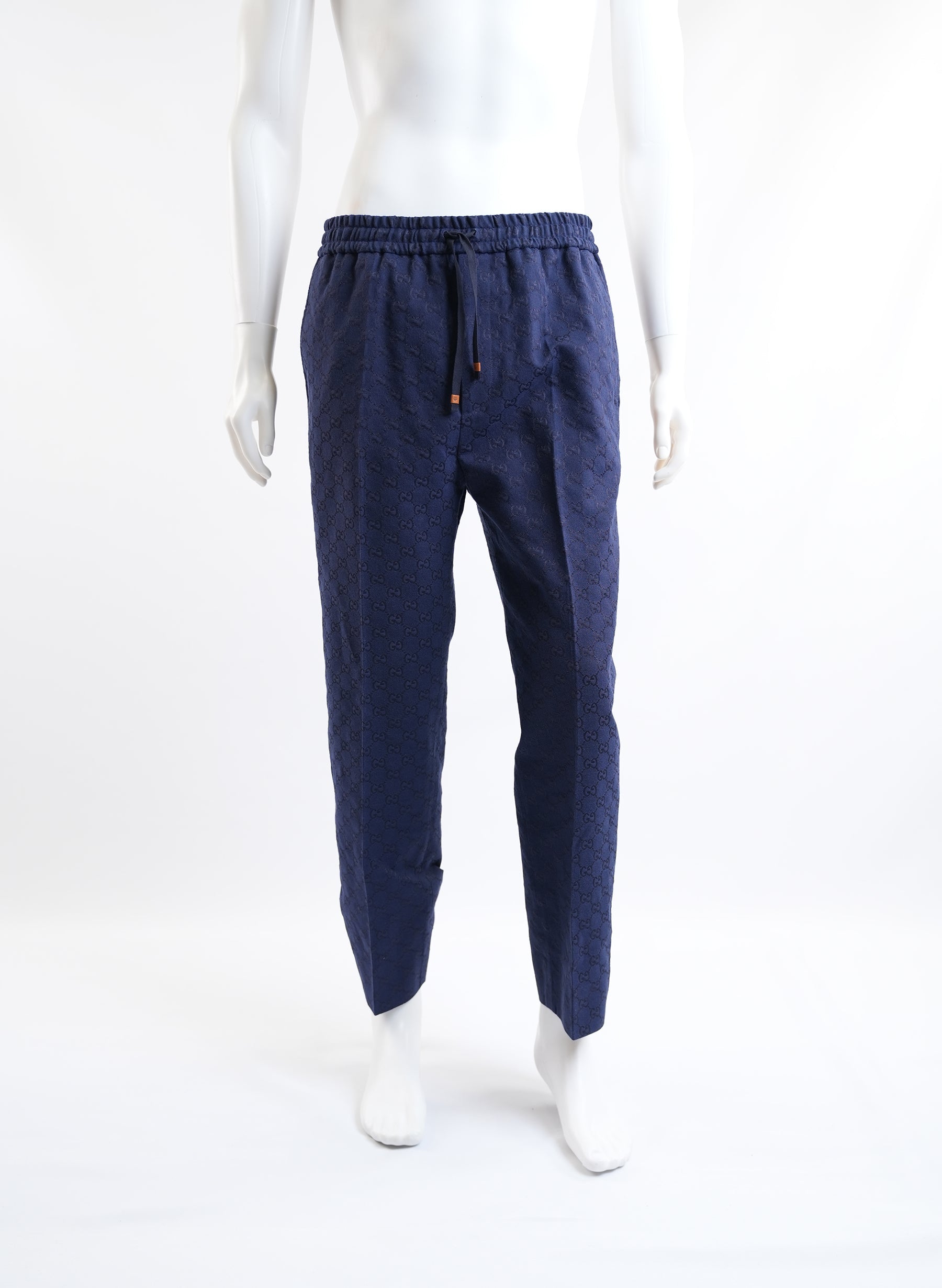 Gucci Cotton Navy Pants
