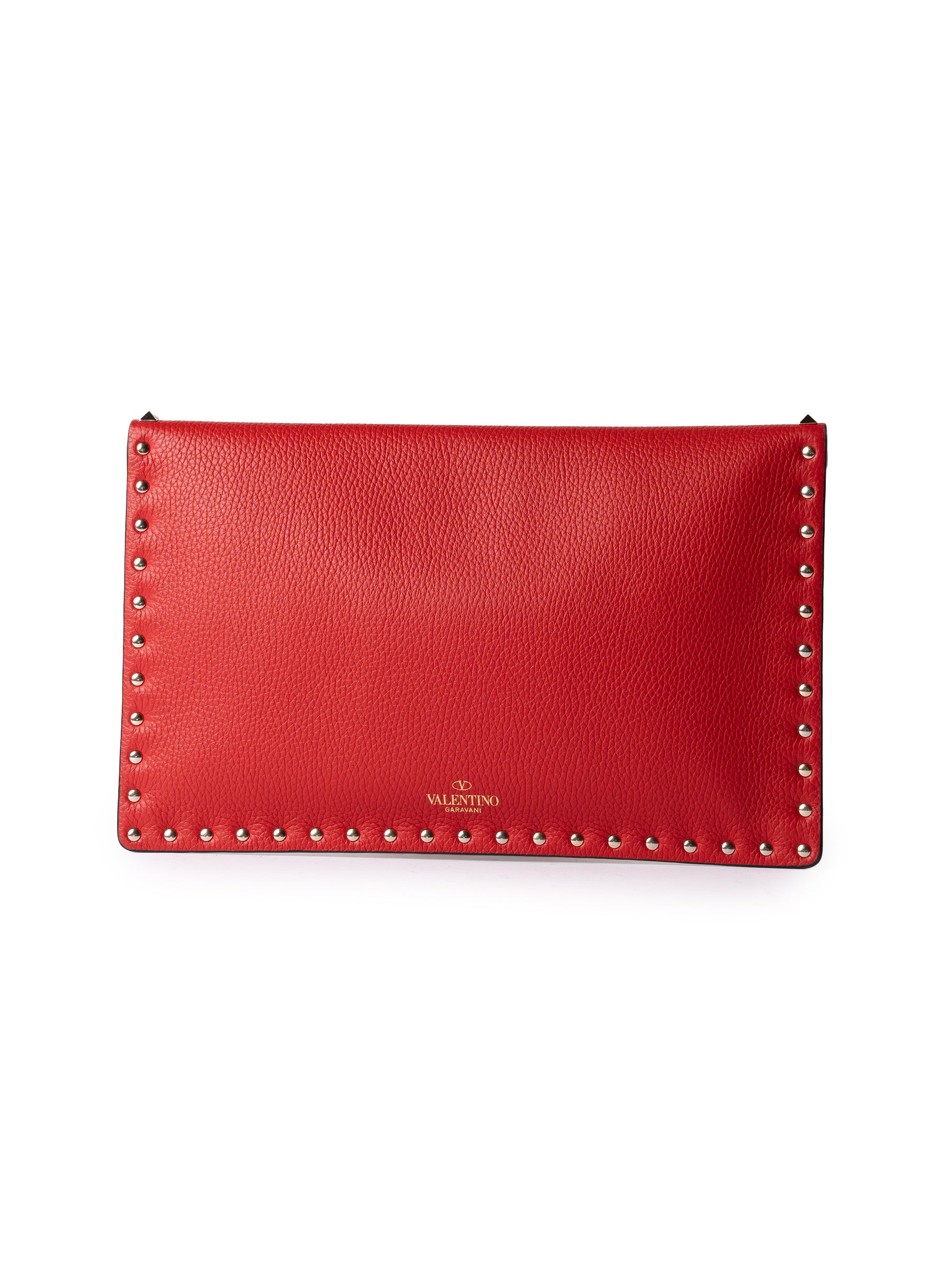Pochette en cuir Valentino Rockstud grand format